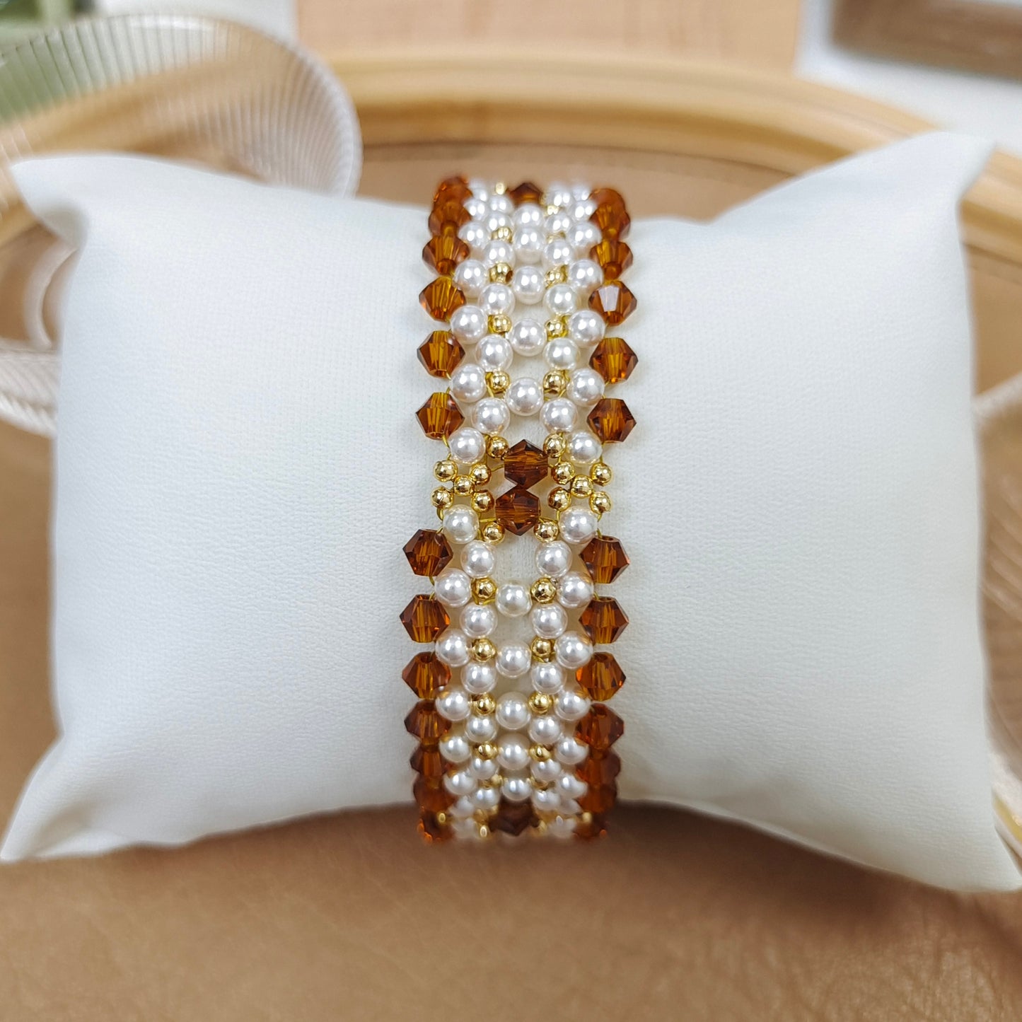 【No.117】DIY Handmade Bracelet | “Chanel-Inspired Elegance” with Pearls & Diamond Beads | Triple-Row Clasp Design iFCraftorium