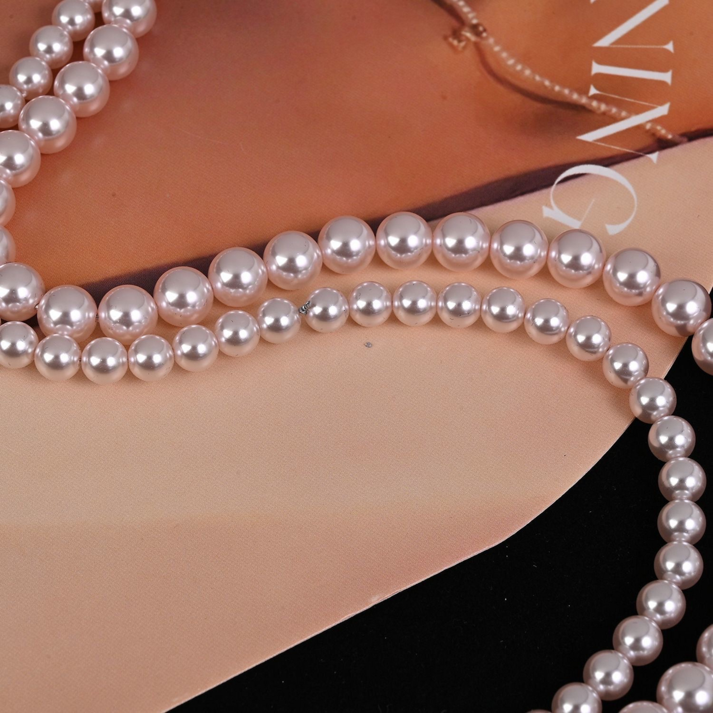 【P04】Imitation Swarovski Manta Rose Pearl Beads | 2–8mm Round Glass Pearls | Straight Hole | DIY Jewelry Making Supplies