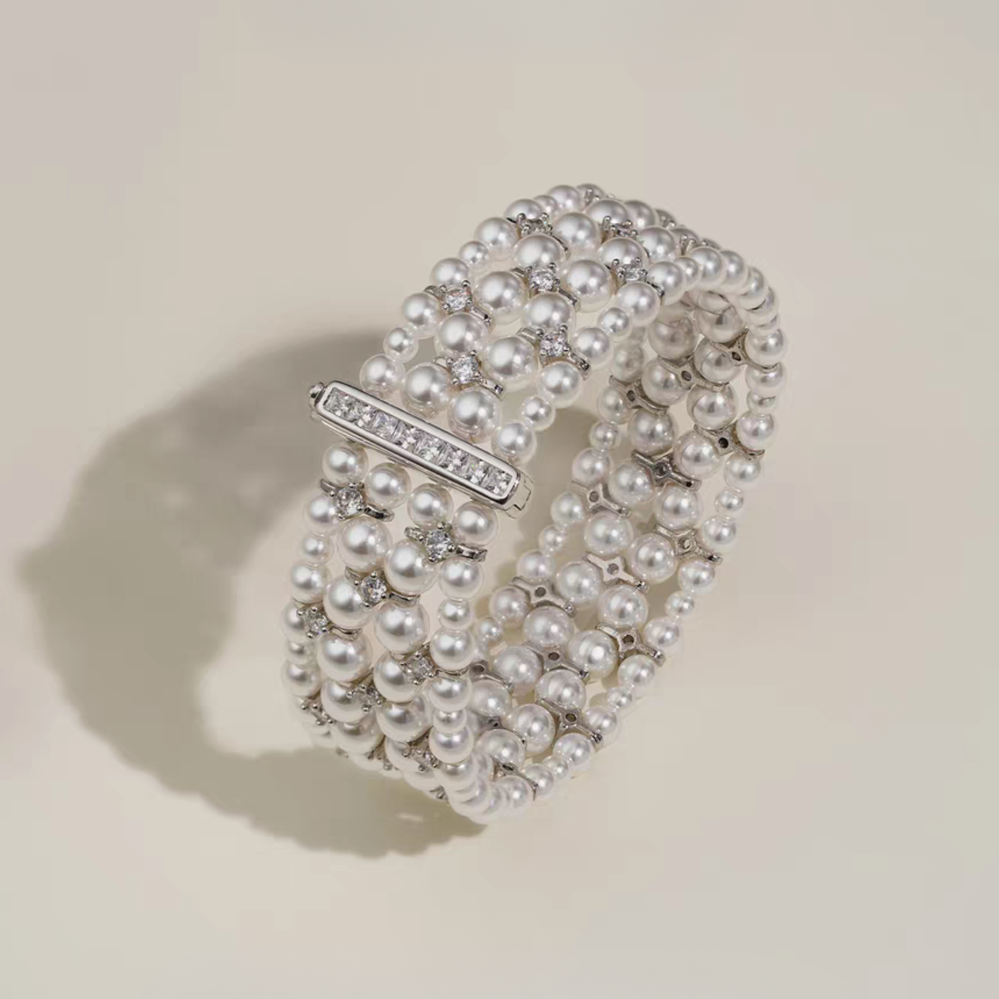 【B47】Invisible Multi-Strand Clasp 5-Hole | Gold/Silver | Beading Supplies iFCraftorium