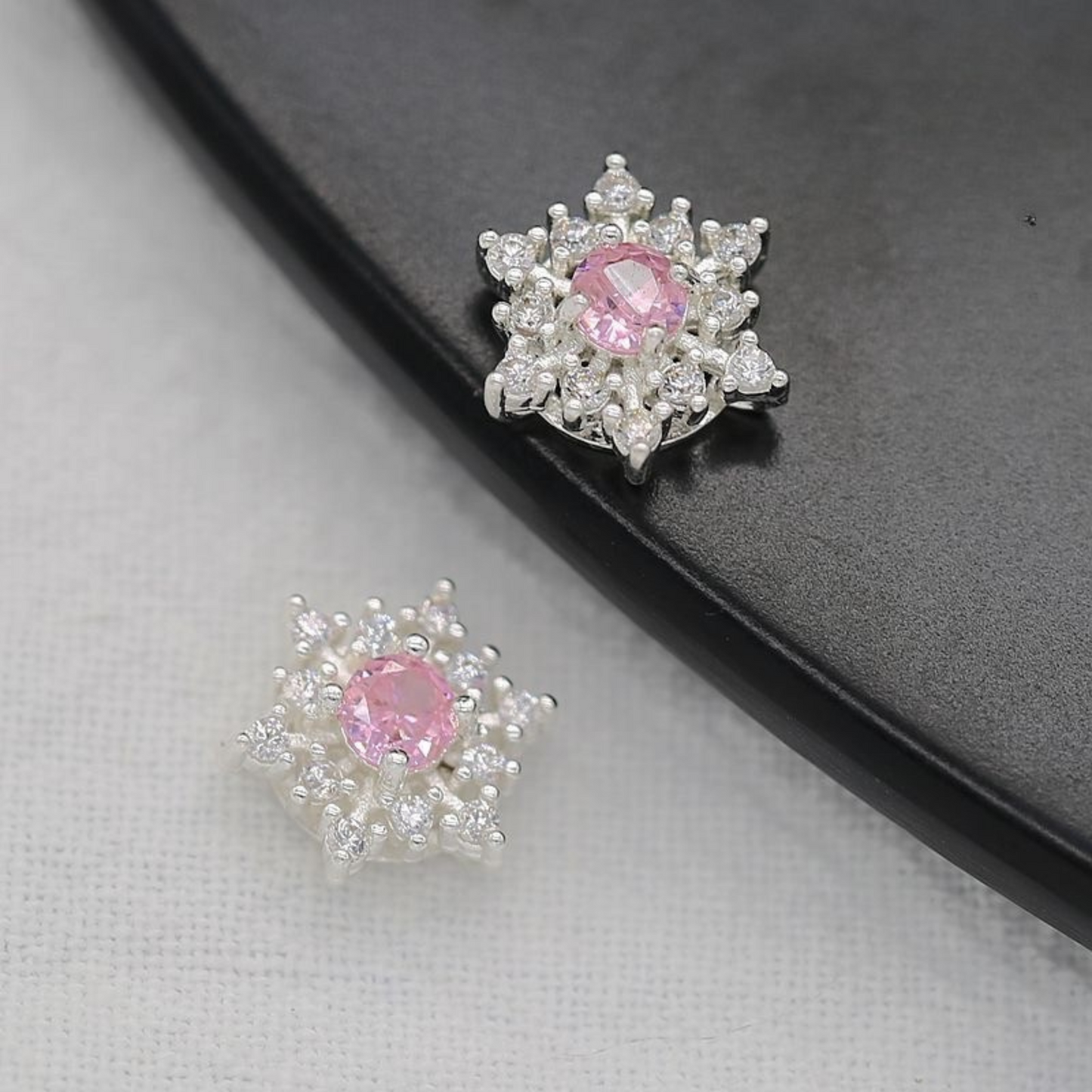 【S06】1PCS Hexagram CZ Spacer Beads – Sparkling 6-Point Star Beads, Gold/Silver-Plated, for DIY Bracelets & Jewelry Making