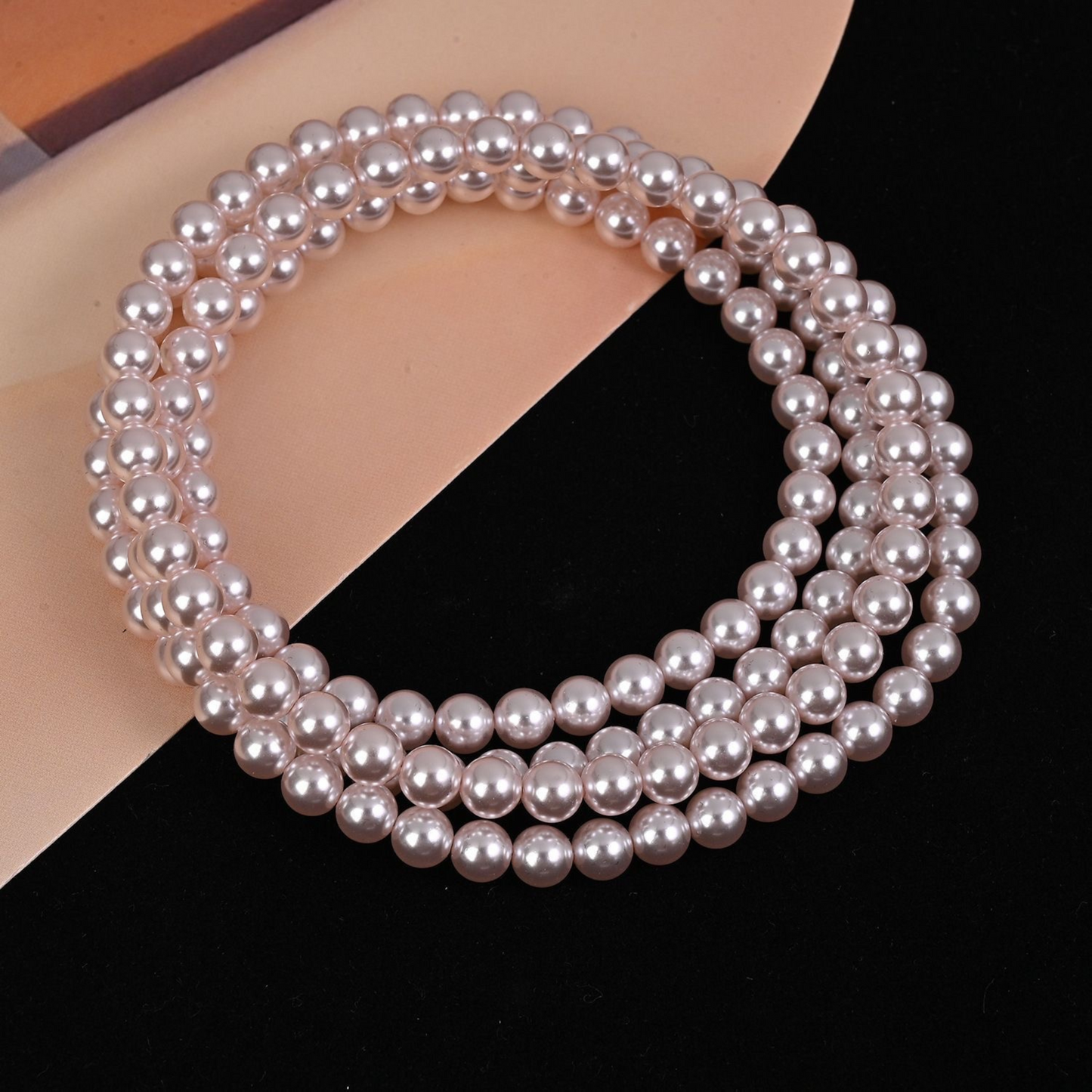 【P04】Imitation Swarovski Manta Rose Pearl Beads | 2–8mm Round Glass Pearls | Straight Hole | DIY Jewelry Making Supplies
