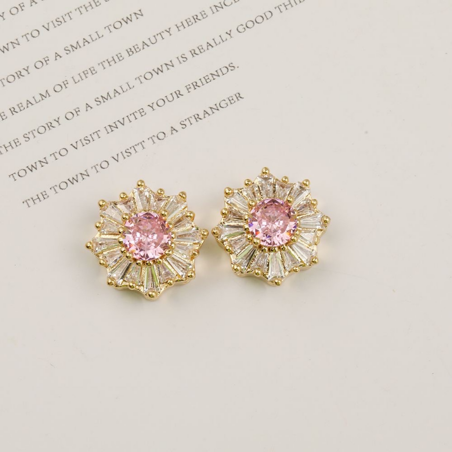 【S07】1PCS Snowflake CZ Spacer Beads – Sparkling Crystal Charms, Gold/Silver-Plated, for DIY Bracelets & Jewelry Making