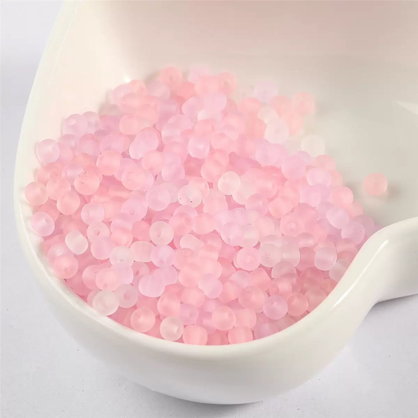 【S20】DIY Beading Supplies – 3mm Frosted Glass Seed Beads, Mixed Colors iFCraftorium