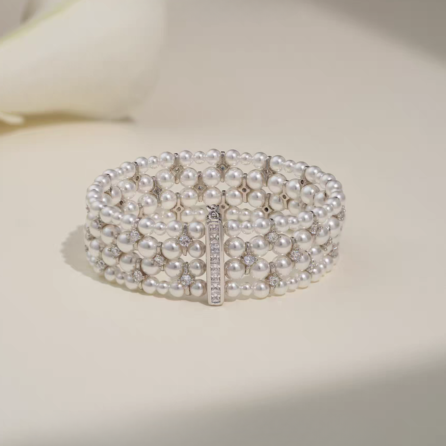 【B47】Invisible Multi-Strand Clasp 5-Hole | Gold/Silver | Beading Supplies iFCraftorium