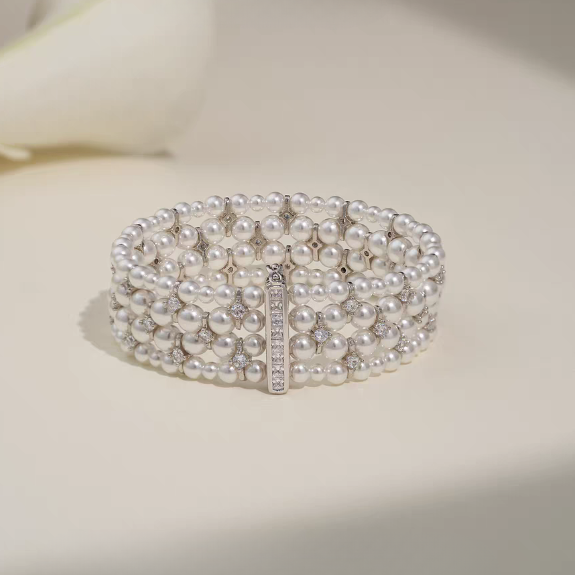【B47】Invisible Multi-Strand Clasp 5-Hole | Gold/Silver | Beading Supplies iFCraftorium