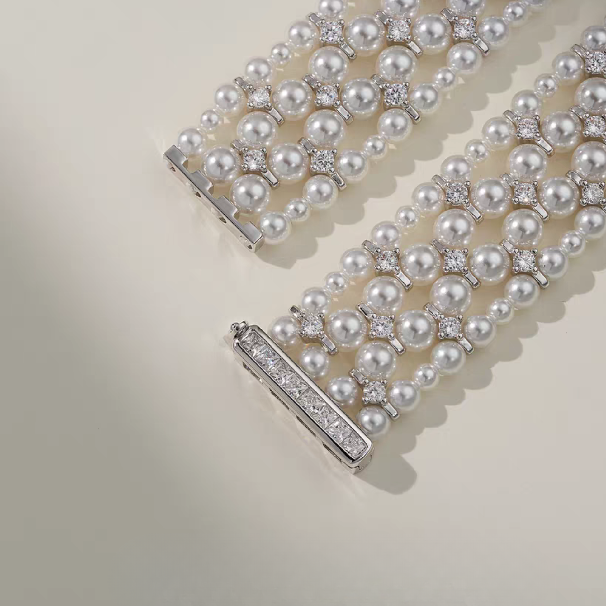 【B47】Invisible Multi-Strand Clasp 5-Hole | Gold/Silver | Beading Supplies iFCraftorium
