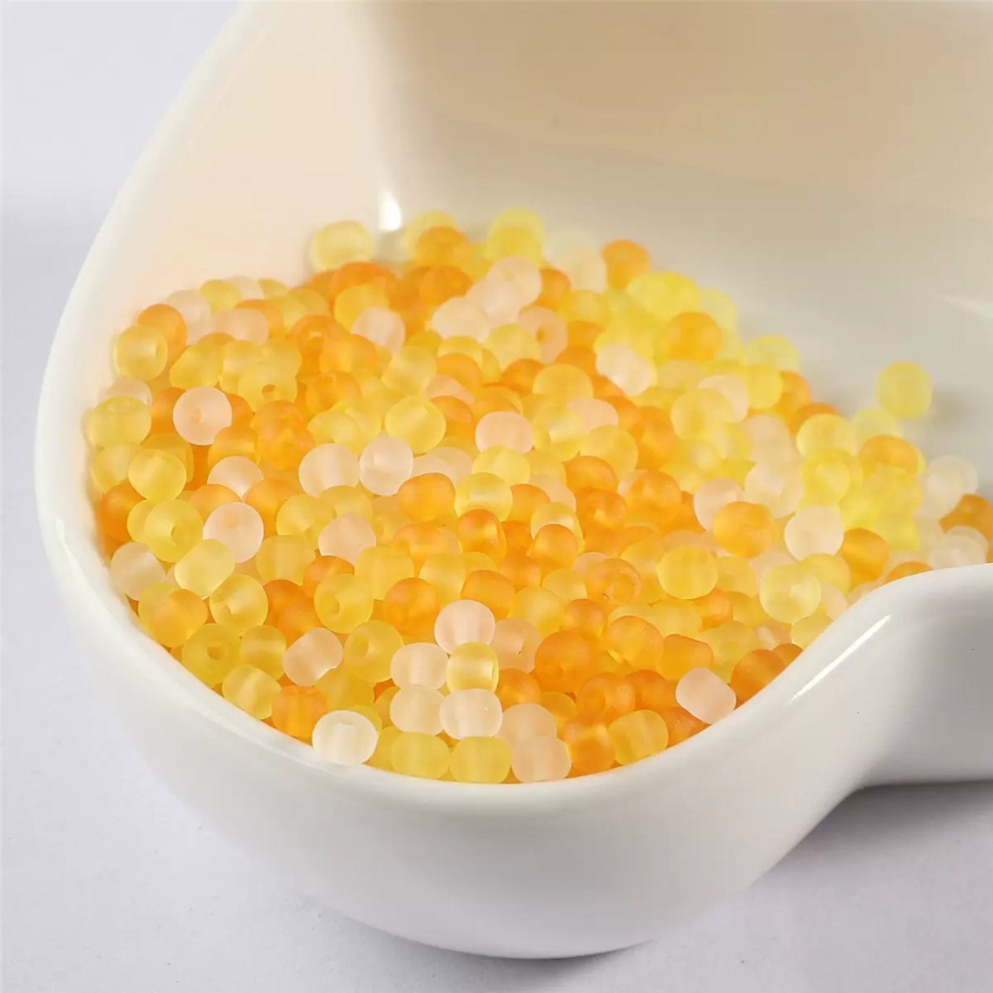 【S20】DIY Beading Supplies – 3mm Frosted Glass Seed Beads, Mixed Colors iFCraftorium