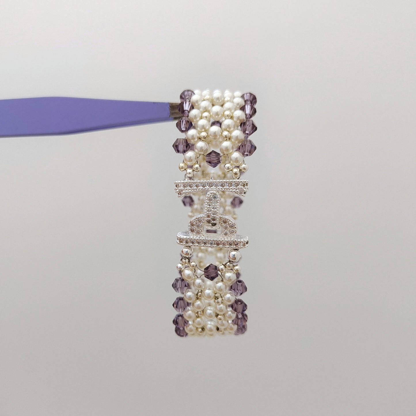【No.117】DIY Jewelry Kit | “Chanel-Inspired Elegance” Pearl & Diamond Bead Bracelet | Complete Tutorial Included