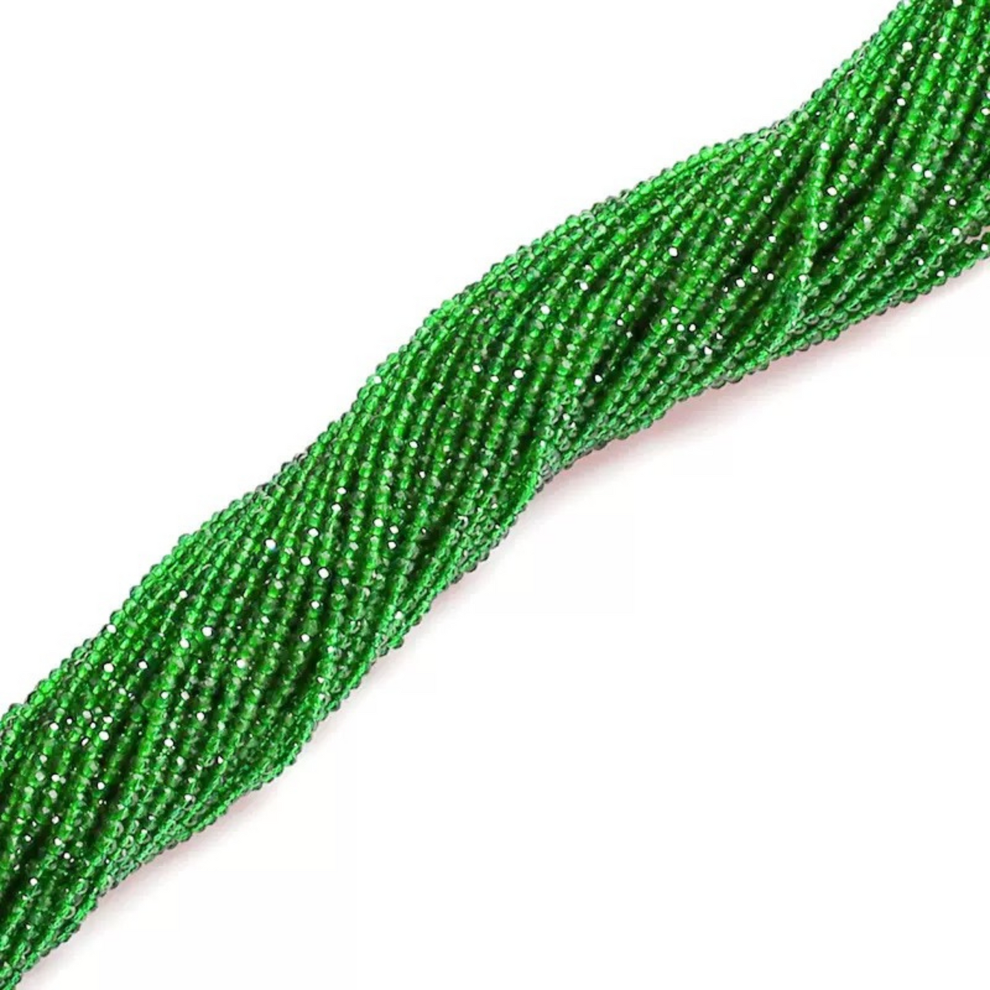【L07】DIY Beads | 4mm Faceted Spinel Glass Crystal Round Beads | Jewelry Making Supplies