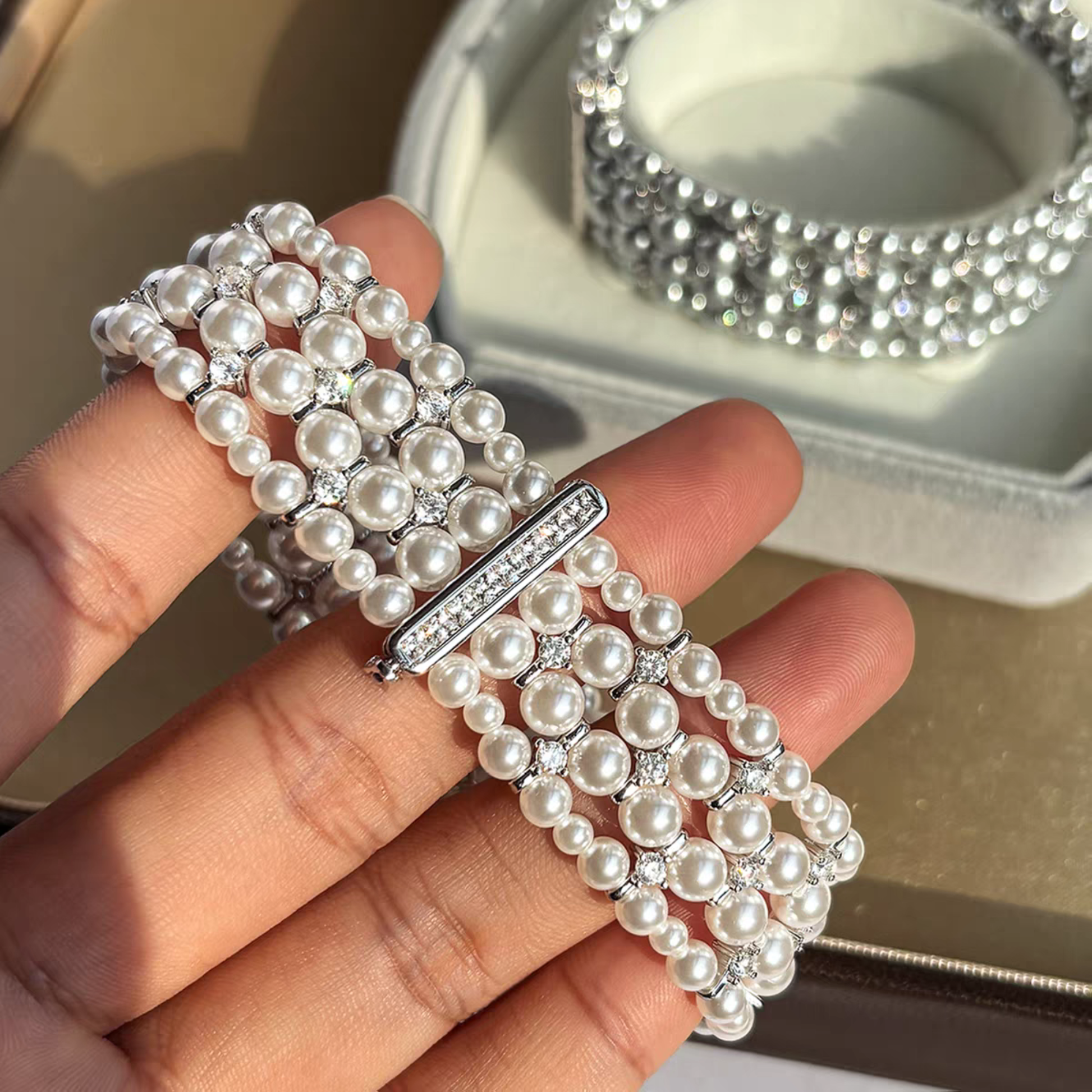 【B47】Invisible Multi-Strand Clasp 5-Hole | Gold/Silver | Beading Supplies iFCraftorium