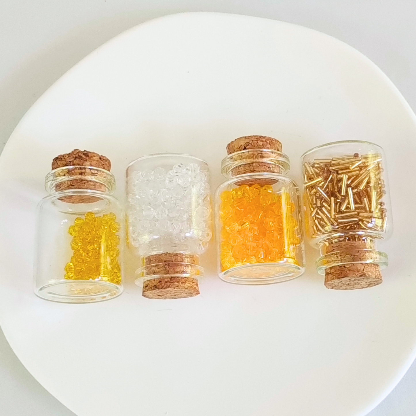 DIY Rock Sugar-Inspired Beaded Bracelet – 4mm Crystal Diamond Beads, 6mm Gold Tube Beads, Gold Seed Beads & Findings | CraftKit Beginner-Friendly Gift for Her