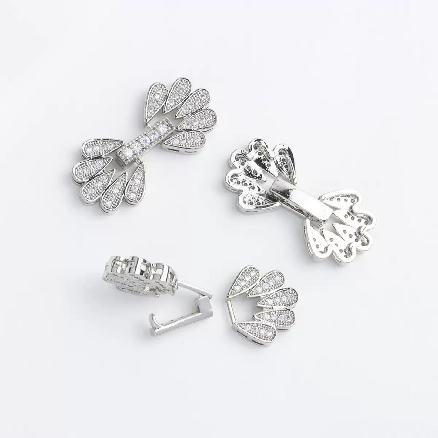 【B40】1PCS DIY Clasp – Peacock Tail Bracelet Buckle, Gold/Steel Color, High-Color Retention Copper Jewelry Findings for Handmade Bracelets & Necklaces iFCraftorium