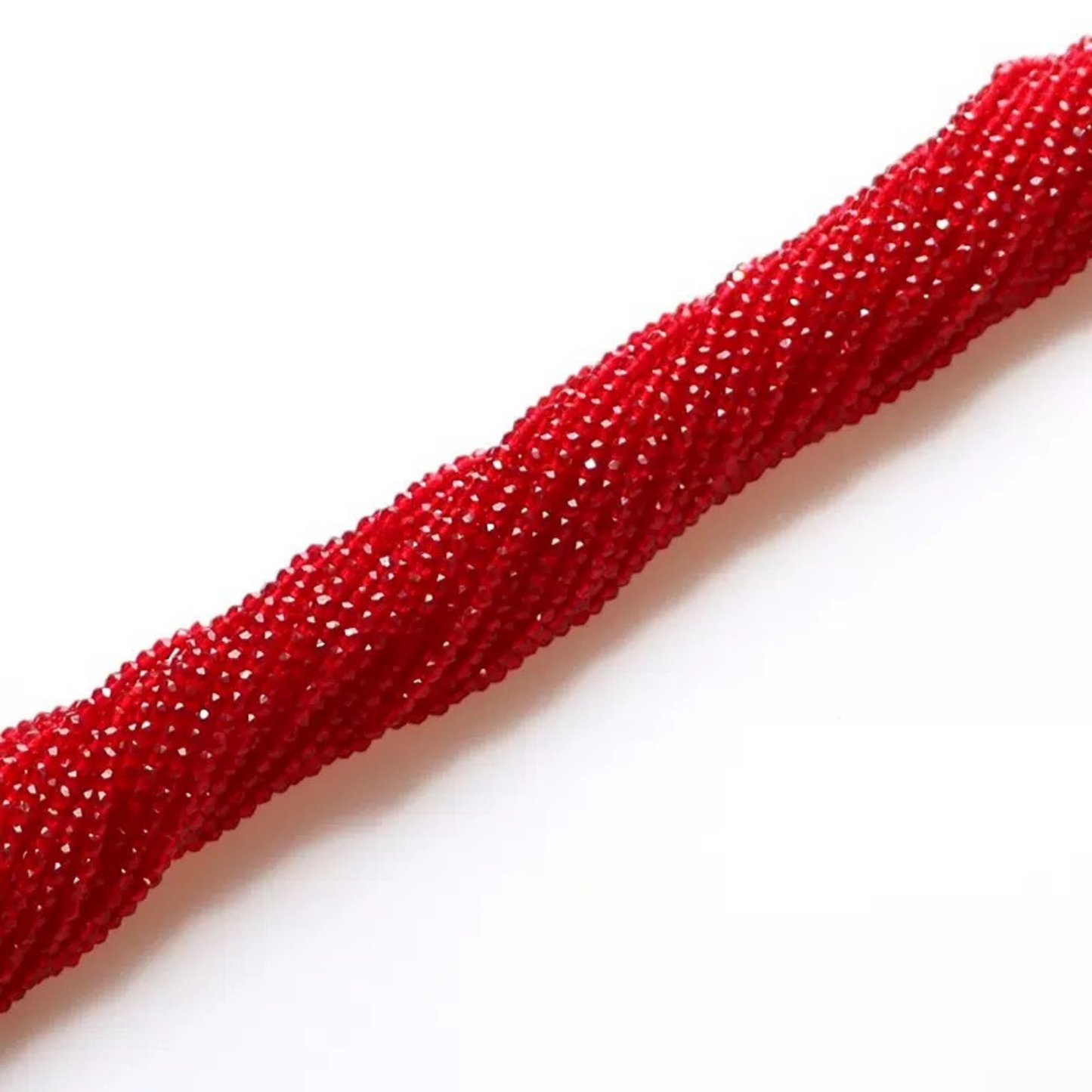 【L07】DIY Beads | 4mm Faceted Spinel Glass Crystal Round Beads | Jewelry Making Supplies