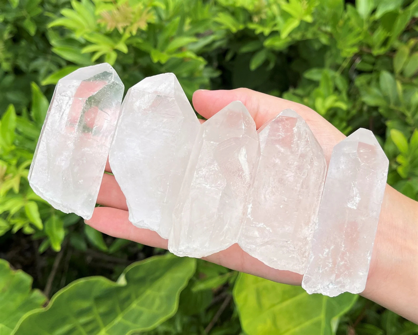 Clear quartz crystal