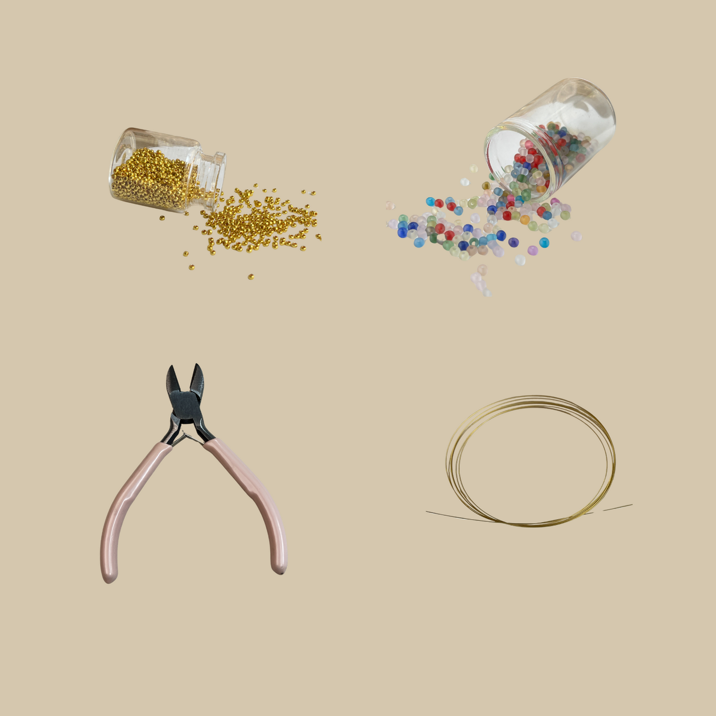 Assorted bead kit with all essential jewelry supplies