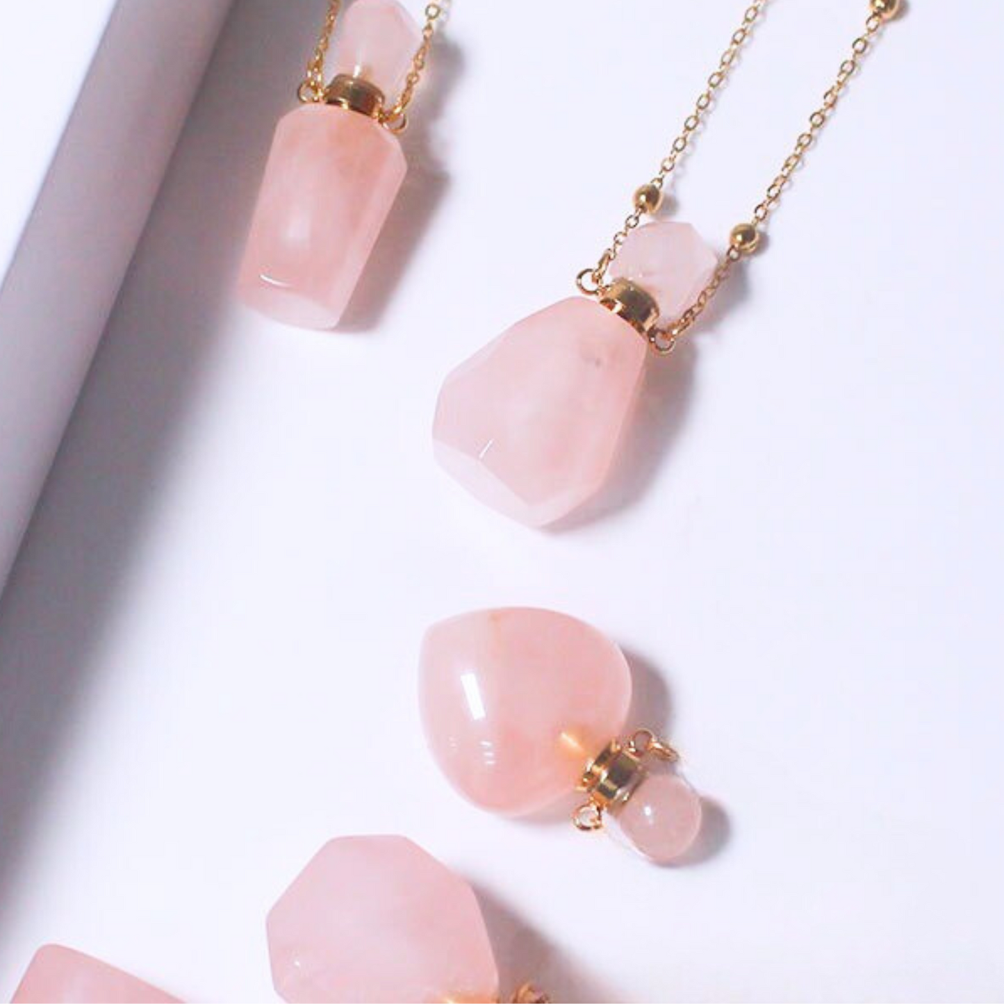 Crystal bottle shape pendant