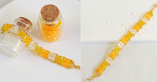 🍯 The Story Behind the Golden Rock Candy Bracelet – A Touch of Light You Can Wear