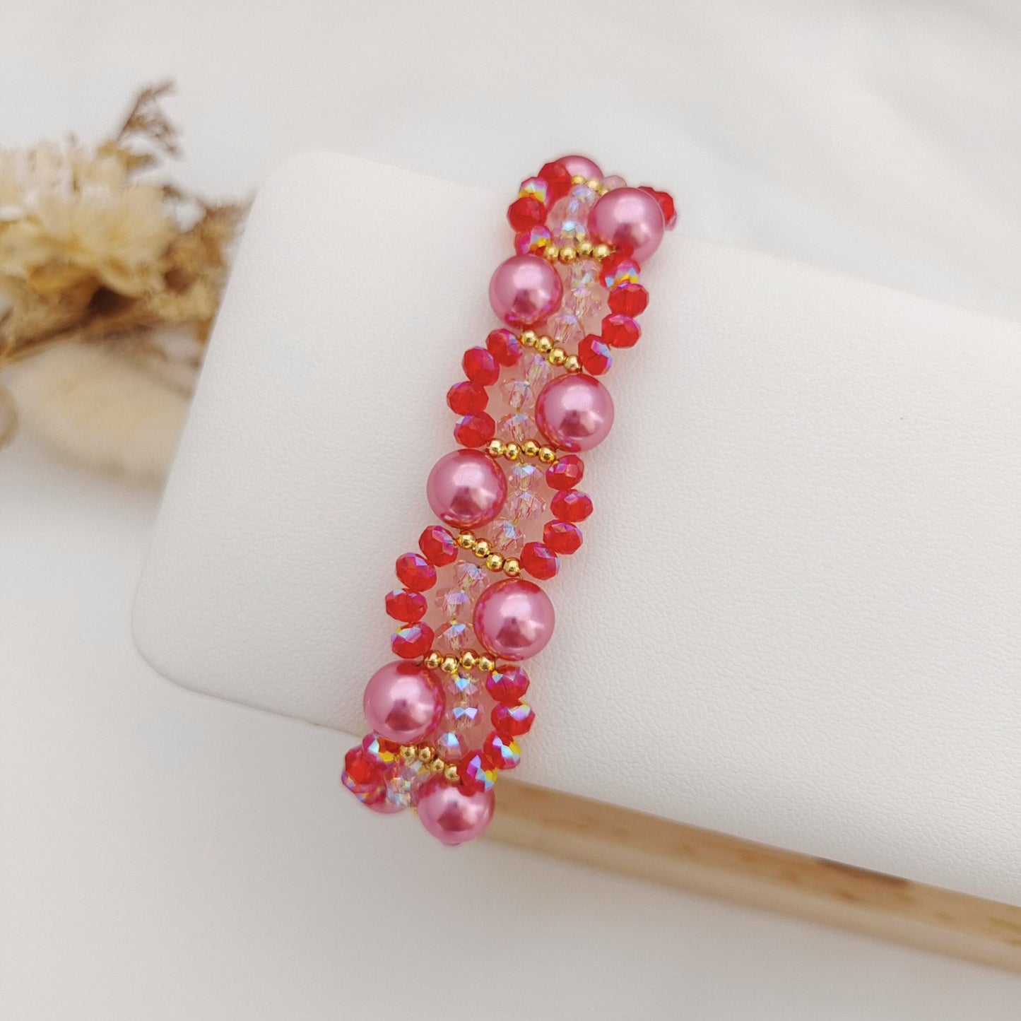 【No.145】DIY Bracelet Kit – Calm Sea Waves Pearls & Blue Beads | Full Tutorialt iFCraftorium