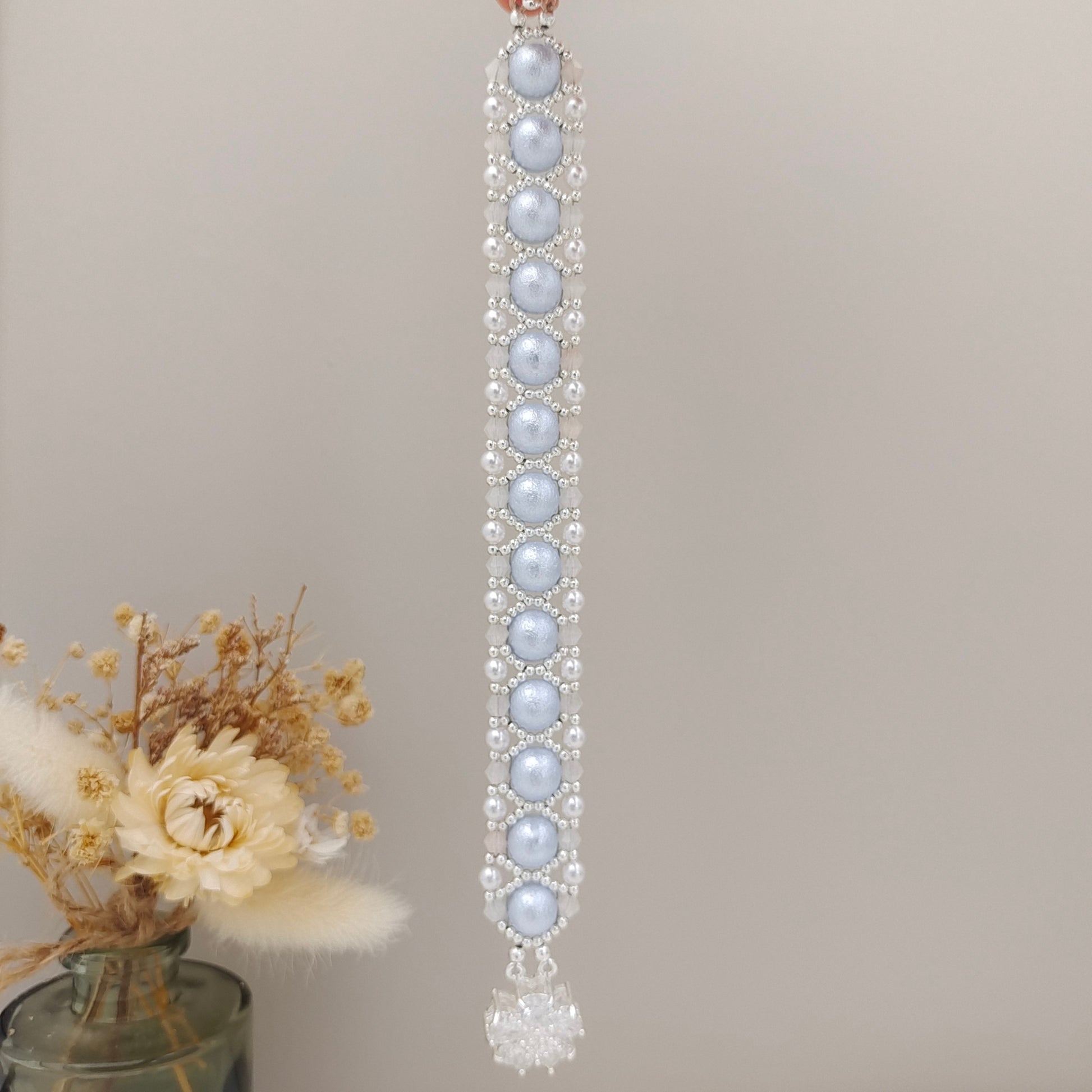 【No.113】DIY Beading Kit | Violet Pearl Weave Bracelet Materials + Full Tutorial iFCraftorium