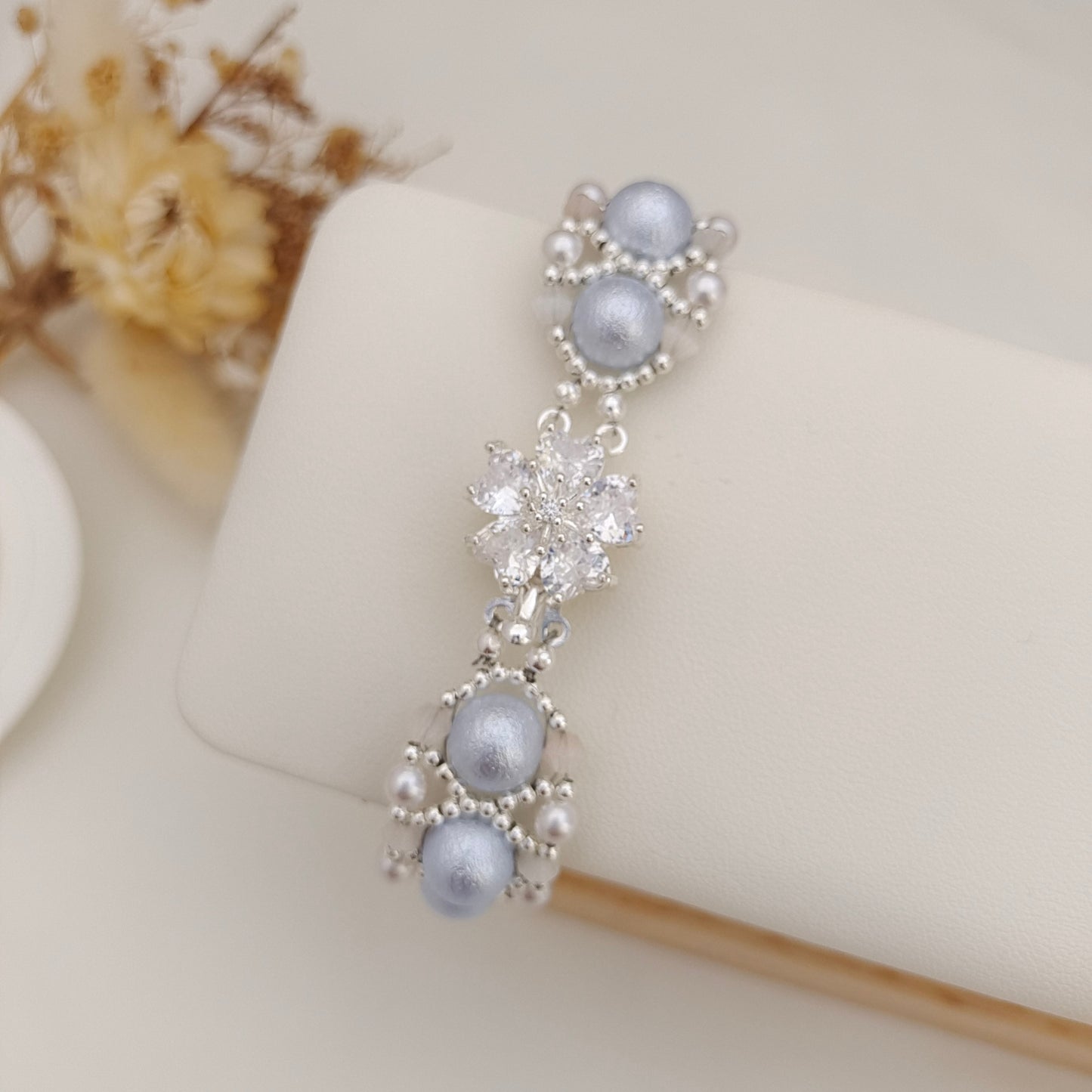 【No.113】DIY Beading Kit | Violet Pearl Weave Bracelet Materials + Full Tutorial iFCraftorium