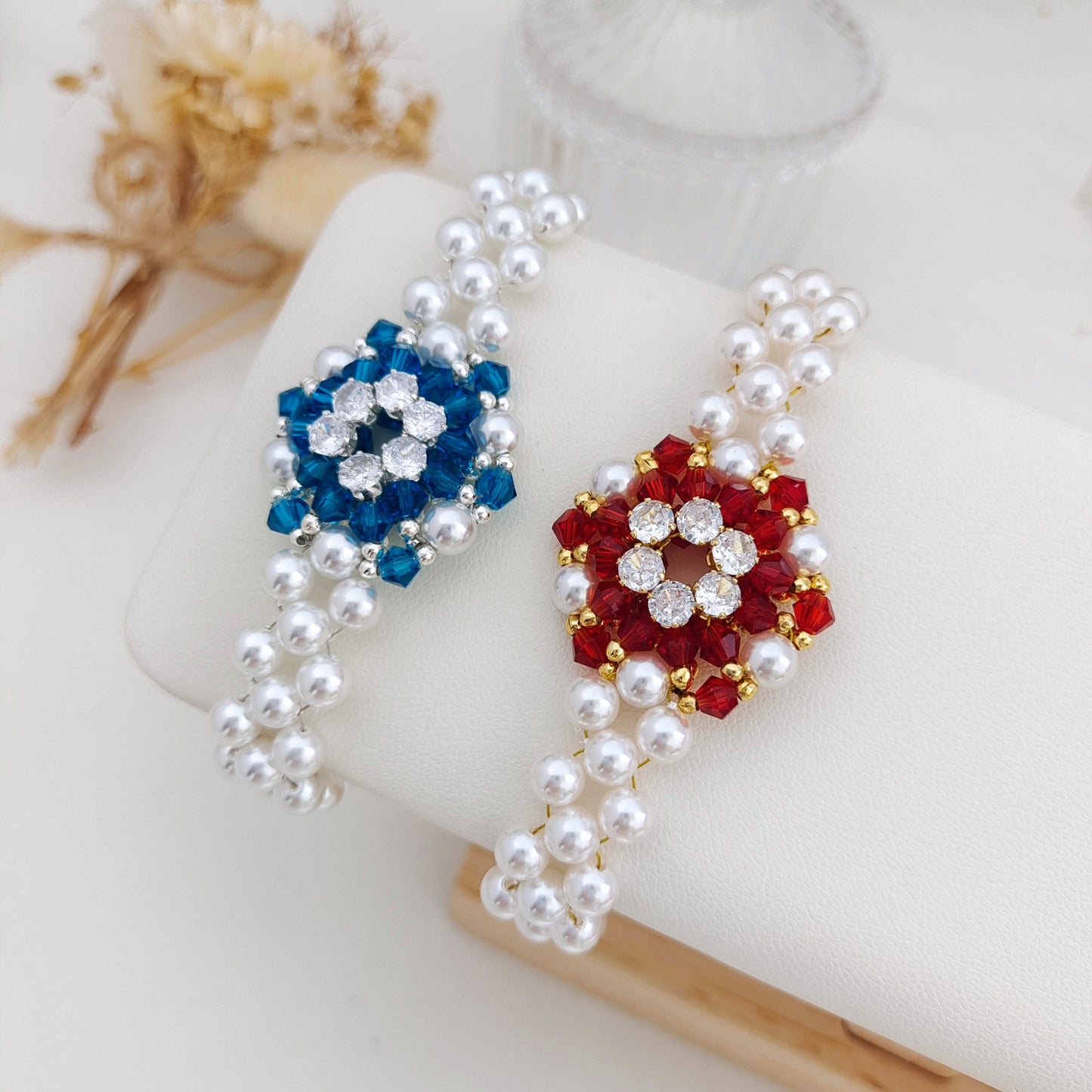 【No.178】DIY Watch Band Buckle Pearl Bracelet Kit | Handmade Daily Jewelry Gift | Crystal Zircon Craft Kit with Tutorial Kit iFCraftorium