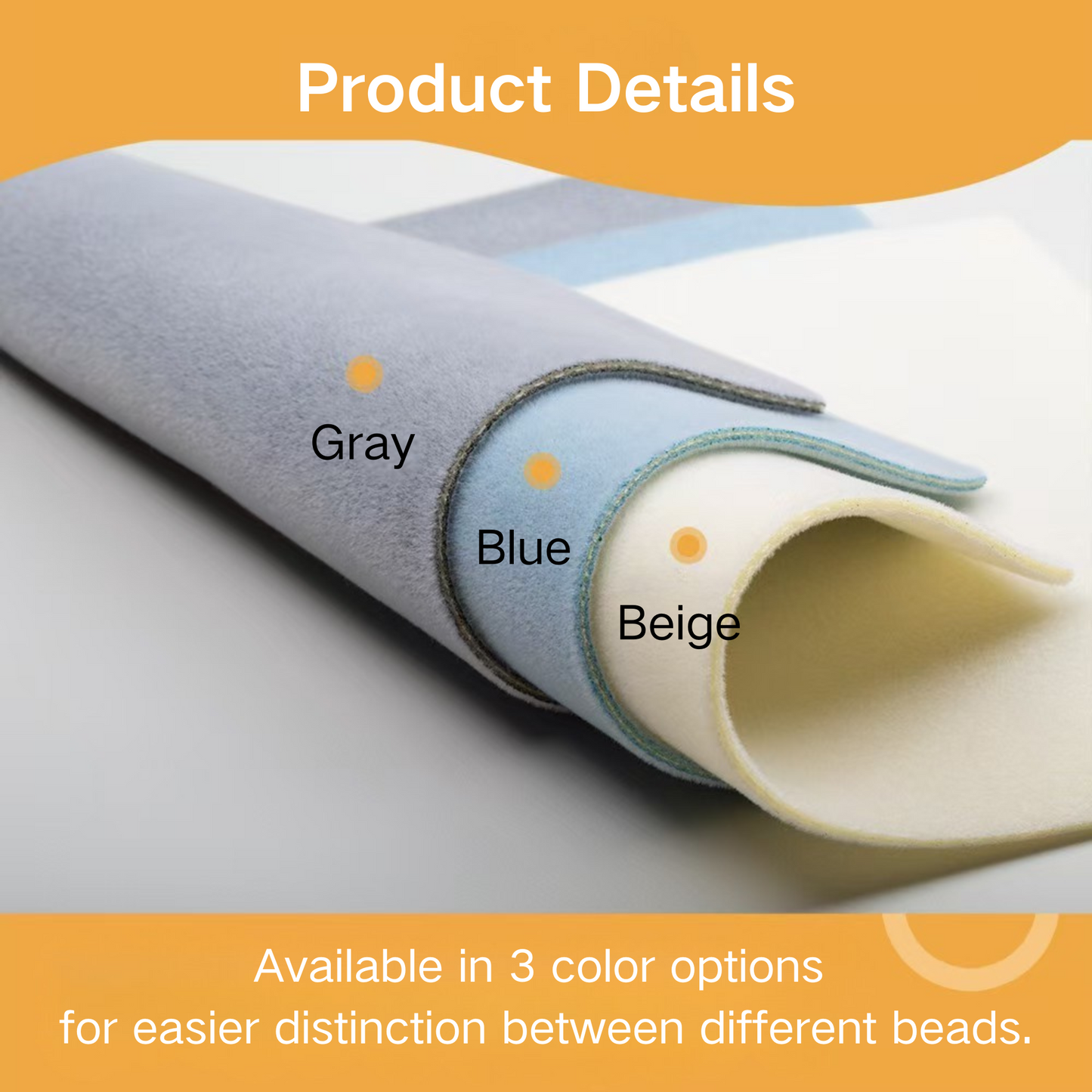 【T05】DIY Beading Velvet Mat | Anti-Slip Non-Roll Jewelry Making Tool | Bracelet & Necklace Beading Board