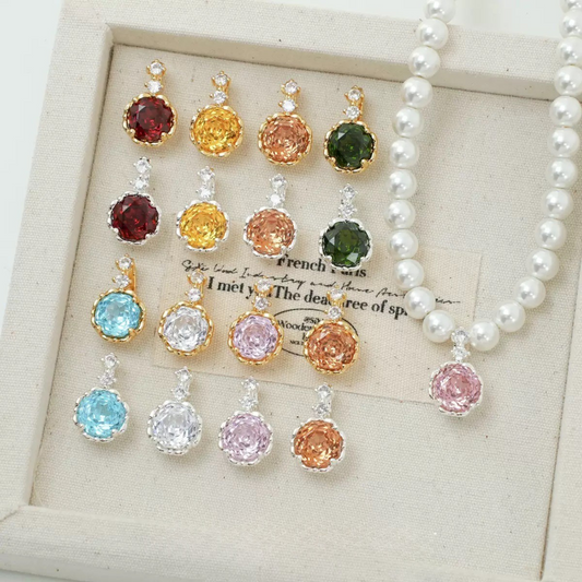 【B22】1PCS Rose-Cut Flower Clasp & Pendant | Dual Use | High-Gloss Copper DIY Jewelry Connector | 6 Colors