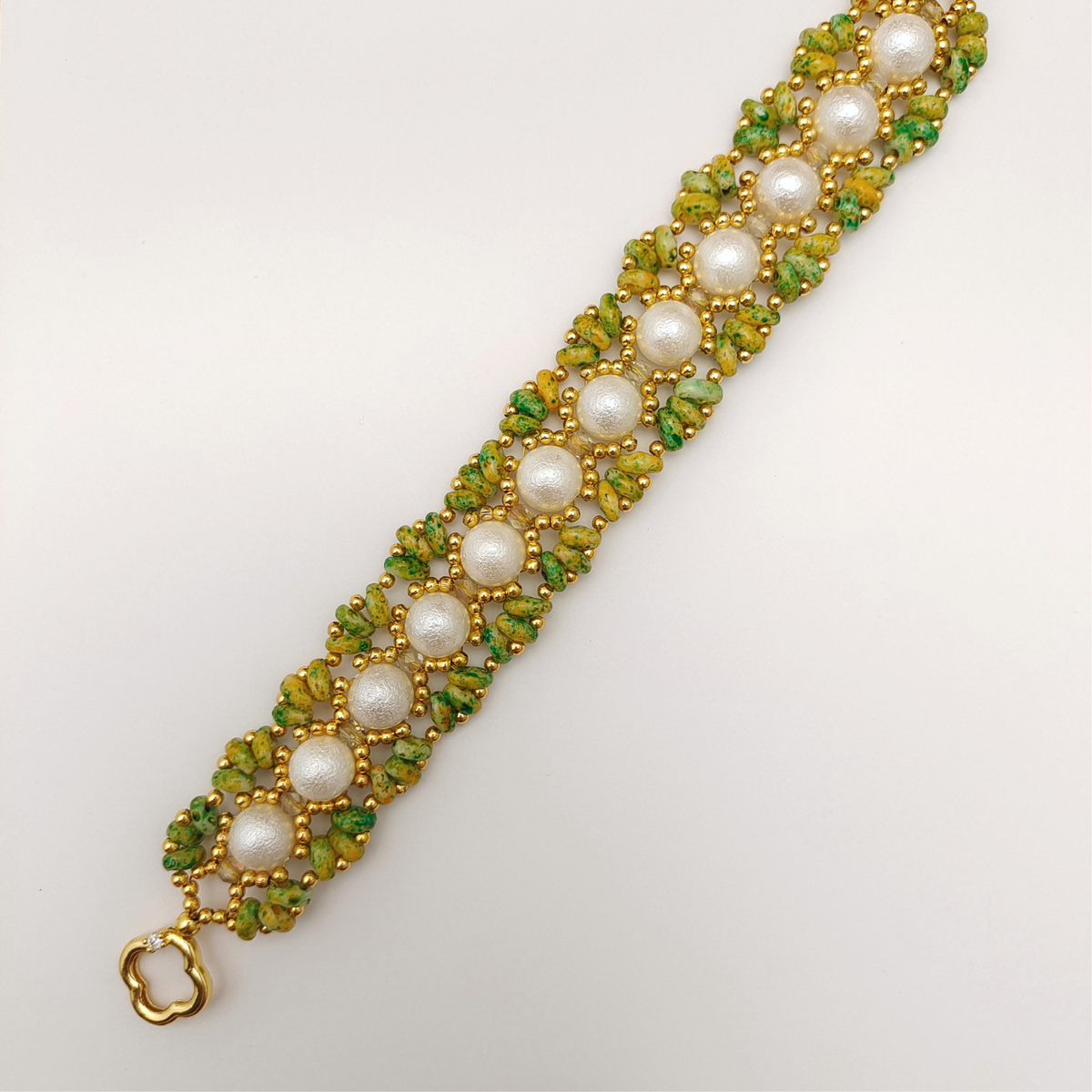 DIY Pearl Bracelet Making Kit – 8mm Pearls & Piggy Beads | Full tutorial | Christmas Gift for Her Kit#244 iFCraftorium