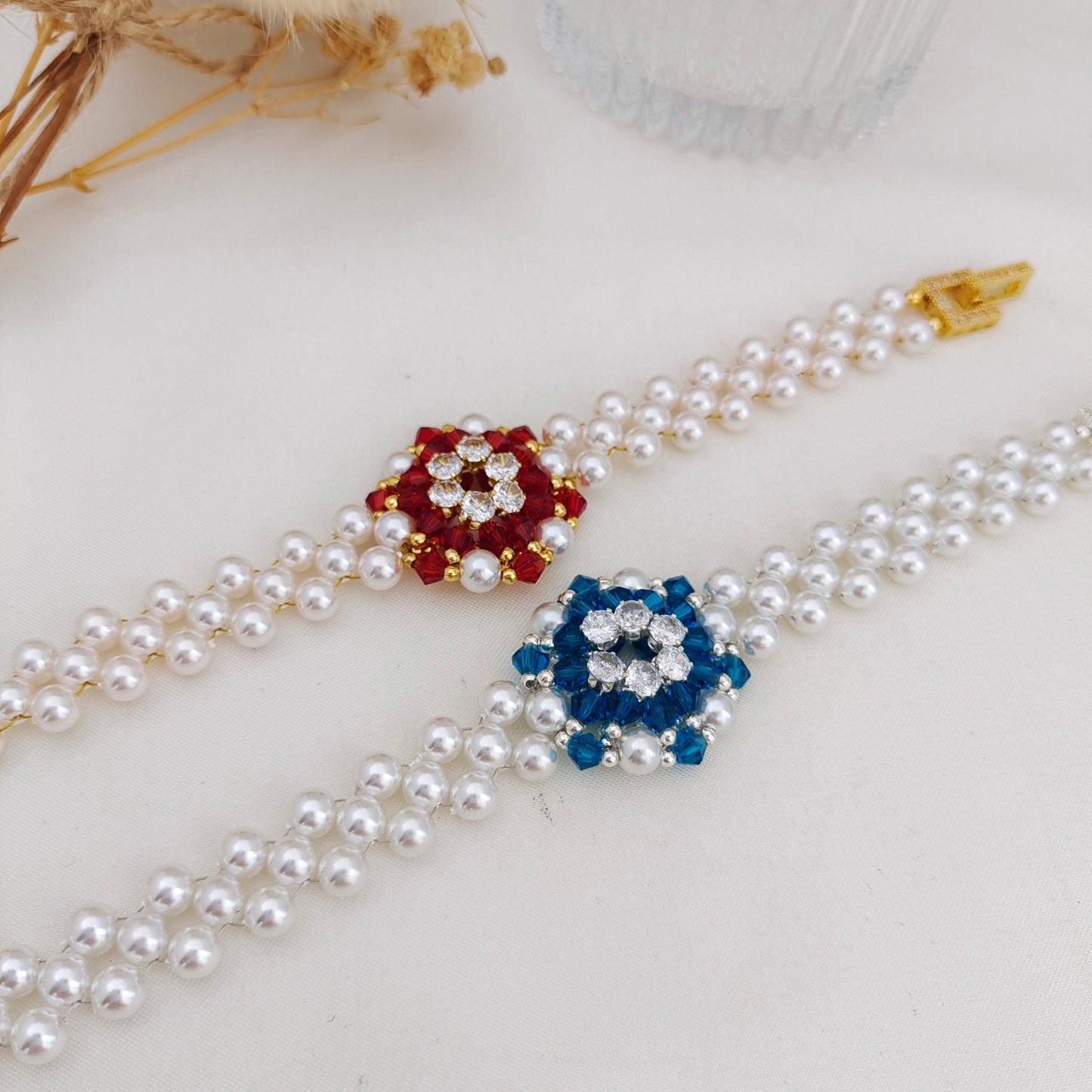 【No.178】DIY Watch Band Buckle Pearl Bracelet Kit | Handmade Daily Jewelry Gift | Crystal Zircon Craft Kit with Tutorial Kit iFCraftorium