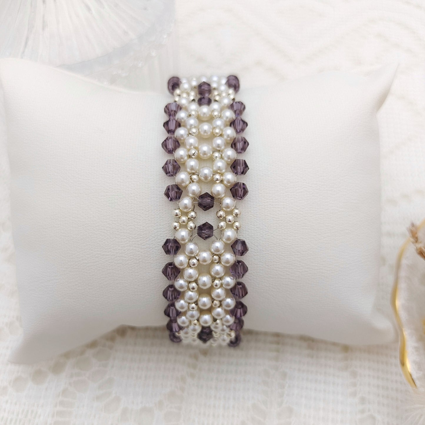 【No.117】DIY Jewelry Kit | “Chanel-Inspired Elegance” Pearl & Diamond Bead Bracelet | Complete Tutorial Included