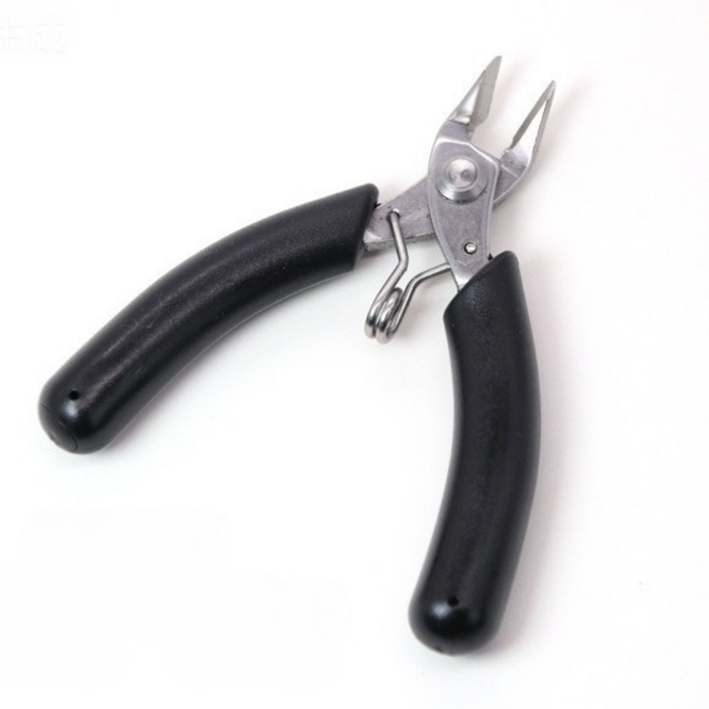 【T04】DIY Jewelry Making Tools – Stainless Steel Pliers Set (Cutter, Needle Nose) | 90mm | Black Handle