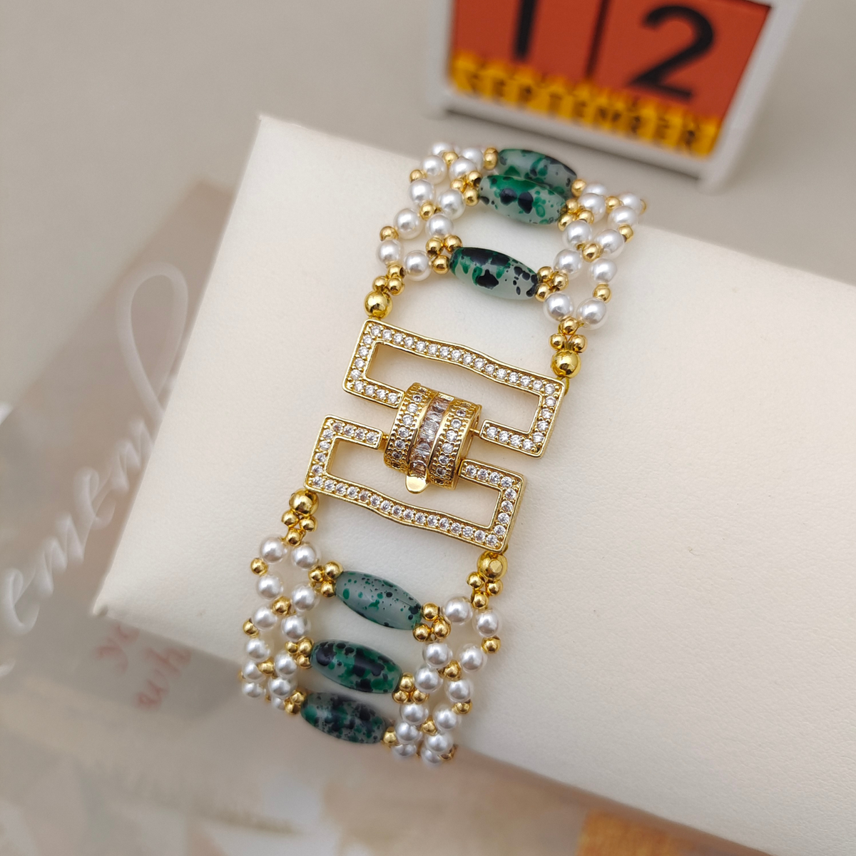 DIY Pearl Bracelet Making Kit – Rice Beads & Pearls & Zircon Beads Gif for Her | iFCraftorium Kit #325 iFCraftorium