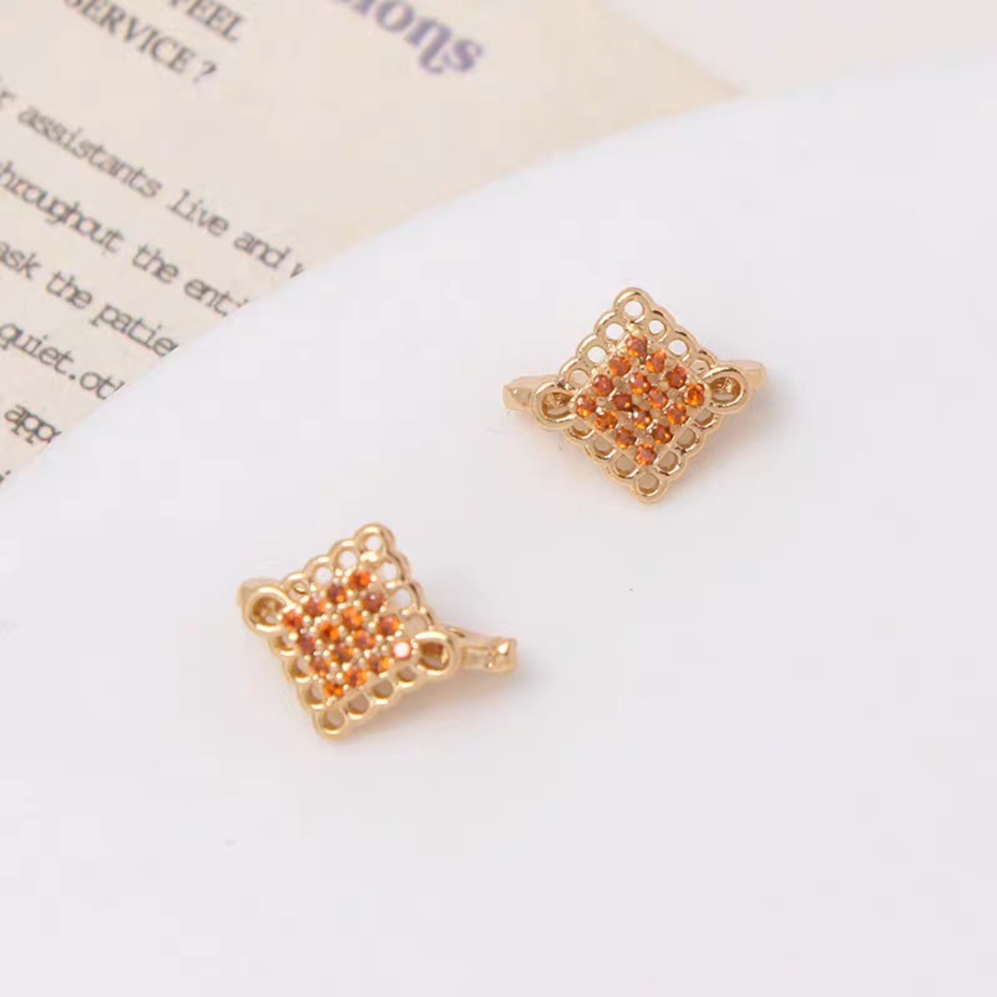 【S17】10PCS DIY Jewelry Spacer – 3-Hole Chinese Knot Connector, Full Pave Zircon, 18K Gold Plated, High Color Retention, for Beaded Bracelet & Necklace Making iFCraftorium