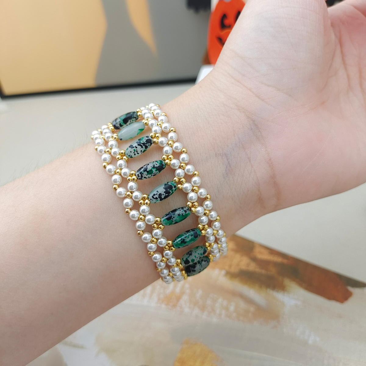 DIY Pearl Bracelet Making Kit – Rice Beads & Pearls & Zircon Beads Gif for Her | iFCraftorium Kit #325 iFCraftorium