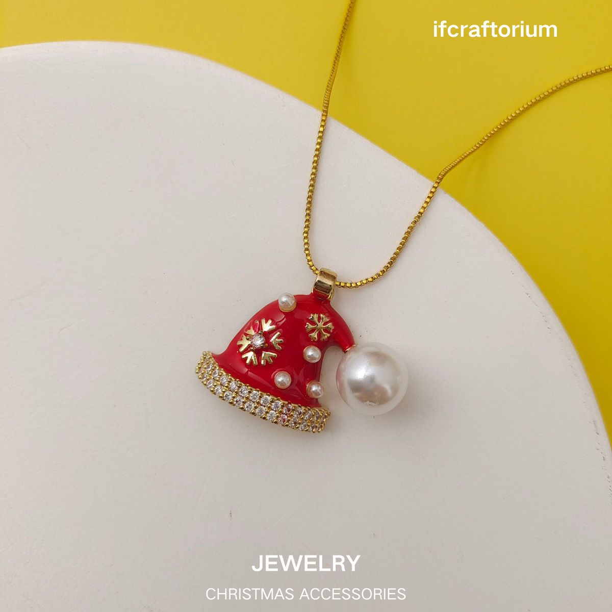 【S72】Christmas Jewelry Making Charms – Santa Socks, Snowmen, Reindeer, Bells & Christmas Trees iFCraftorium