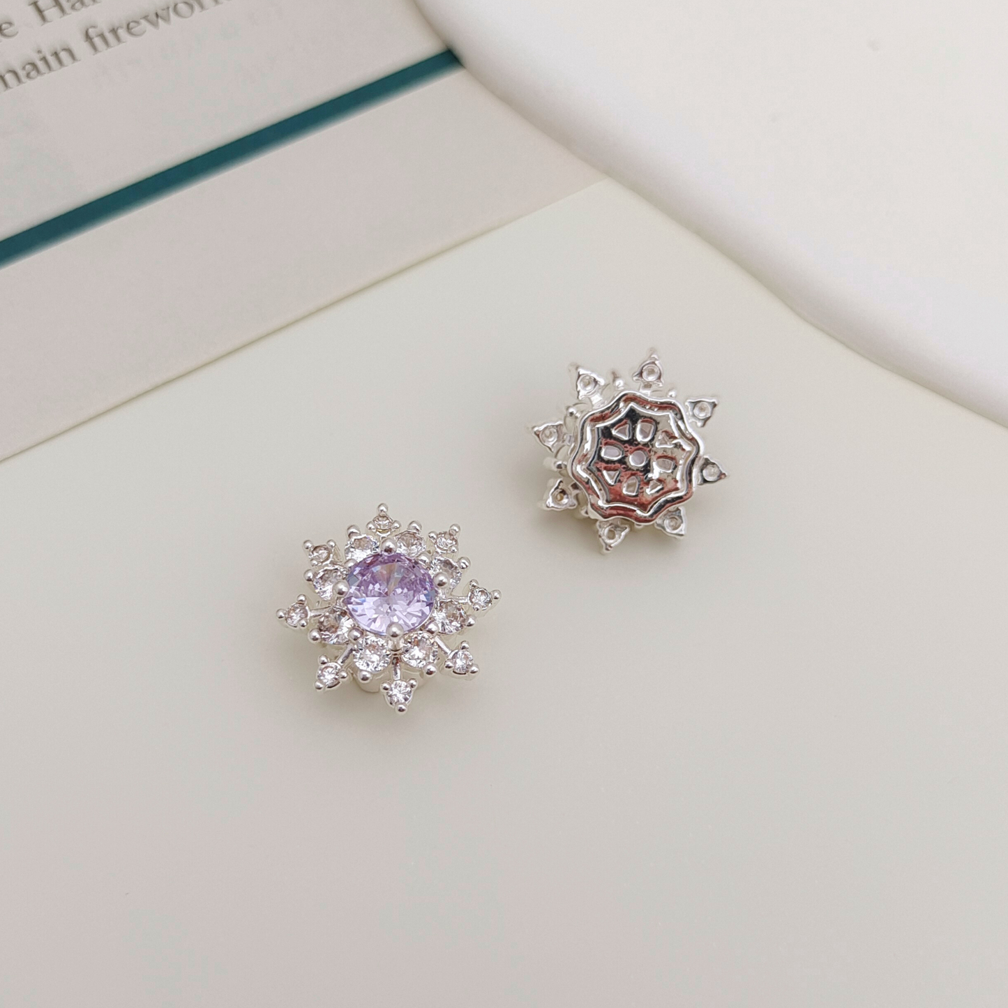 【S23】DIY Snowflake Spacer Bead | Multi-Hole Bead Connector | Gold/Silver Plated Copper | Jewelry Making Findings iFCraftorium