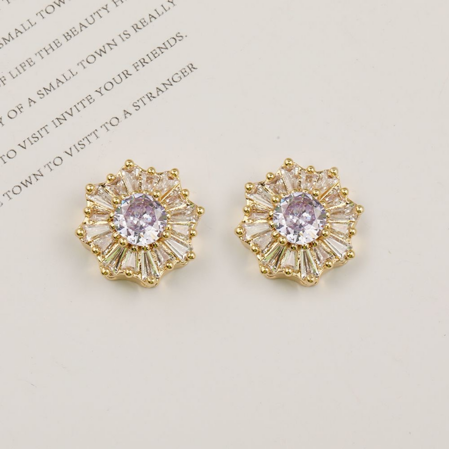【S07】1PCS Snowflake CZ Spacer Beads – Sparkling Crystal Charms, Gold/Silver-Plated, for DIY Bracelets & Jewelry Making