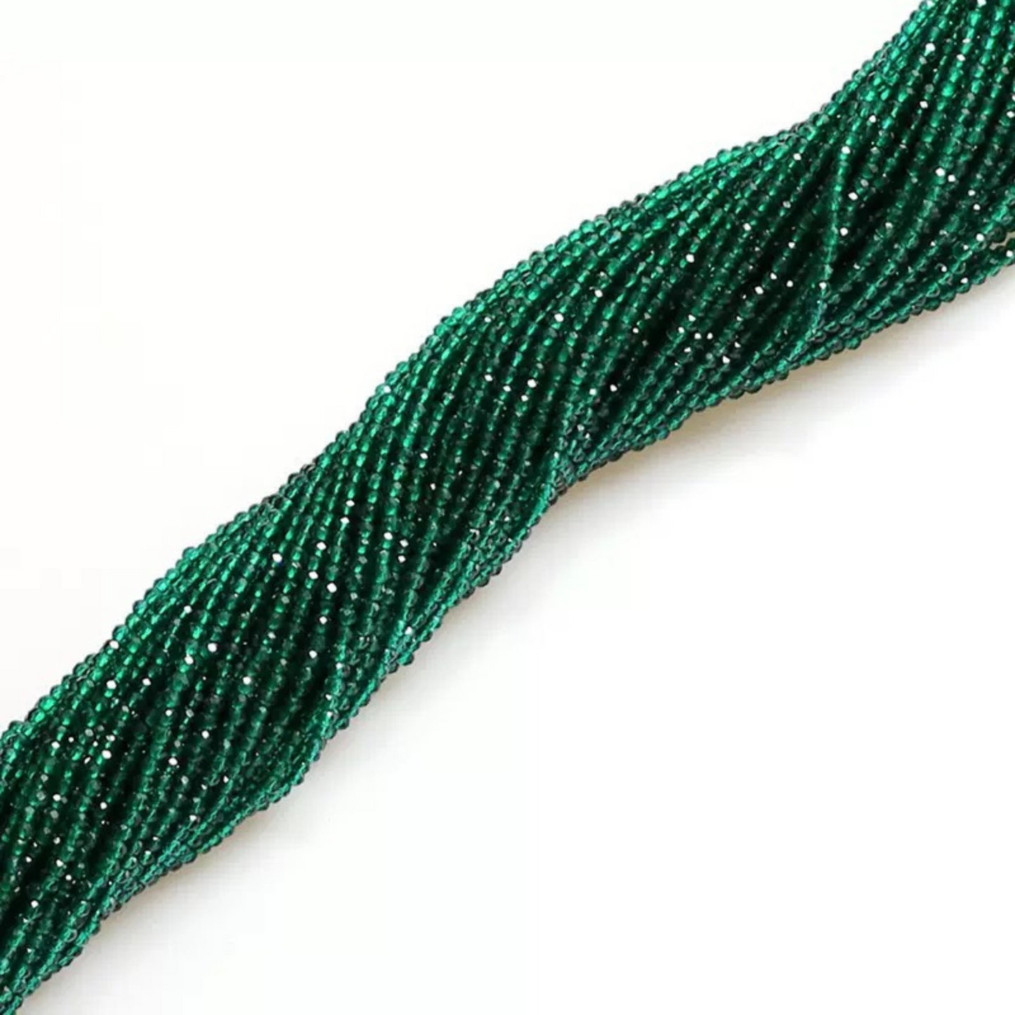 【L07】DIY Beads | 4mm Faceted Spinel Glass Crystal Round Beads | Jewelry Making Supplies