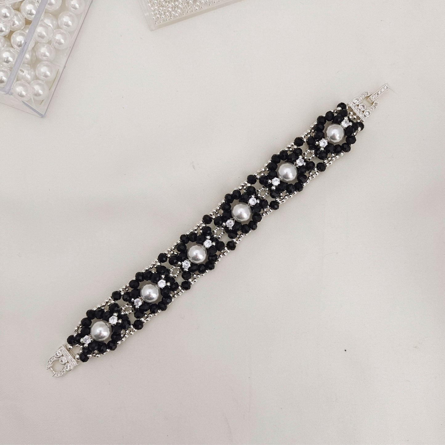 【No.169】Handmade Bracelet Seven Stars Pearl DIY Kit | Beaded Bracelet Making Materials with Tutorial