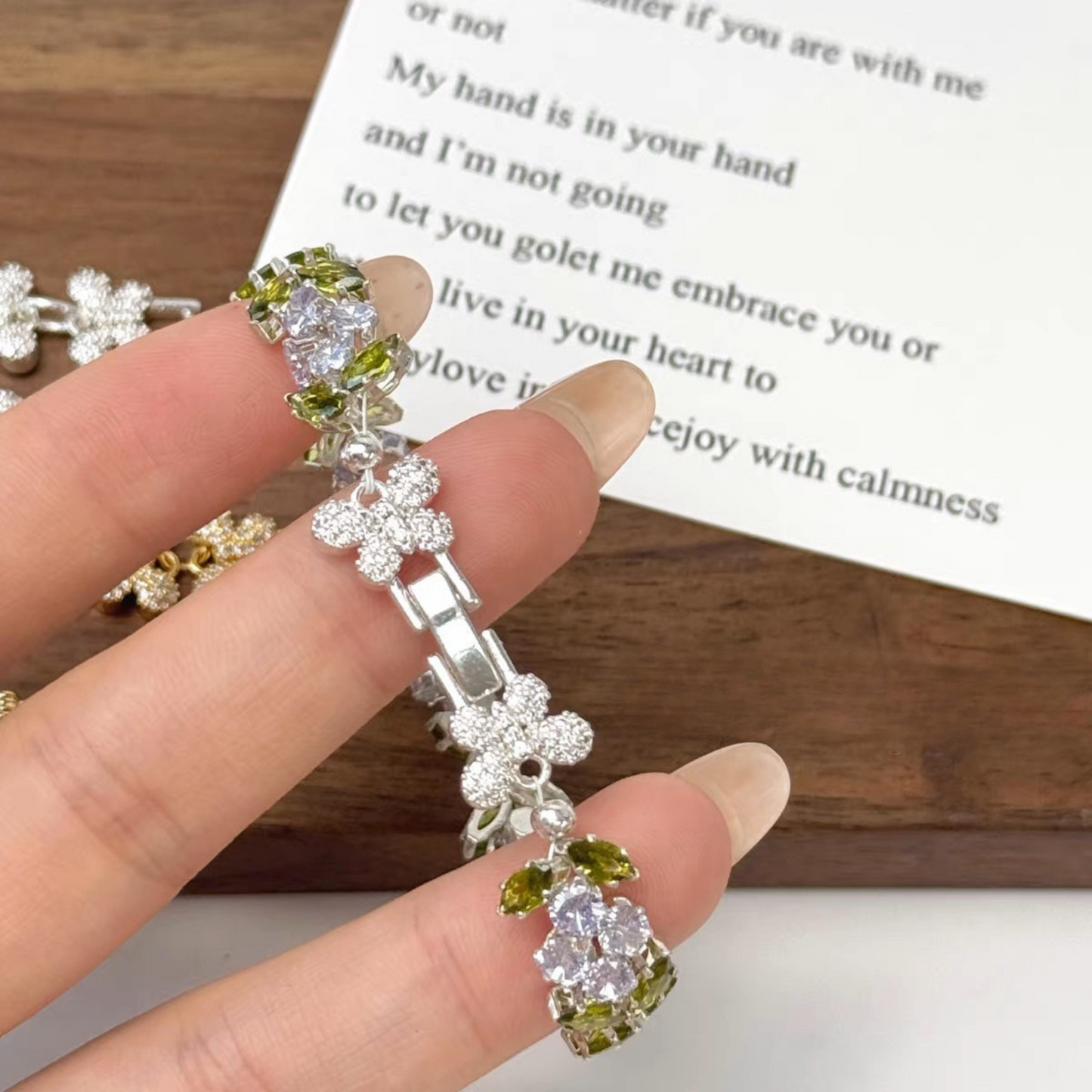 【B18】1PCS Butterfly Clasp Connector – Micro Pave Rhinestone Strap Link | DIY Jewelry Making