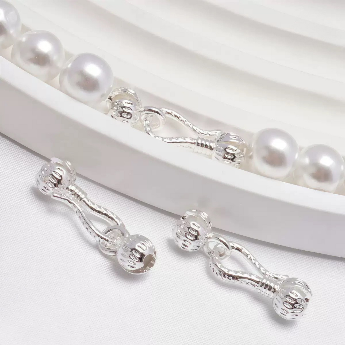 【B38】2PCS DIY Jewelry Findings | Pepper Bud Connector Clasp | 18K Gold / Silver Plated Copper | Anti-Tarnish Beading Accessories