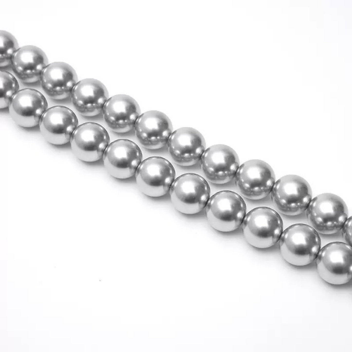 【P05】Imitation Swarovski Classic Tahitian Pearl Beads | 2-8mm Round Glass Pearls | Straight Hole | DIY Jewelry Making Supplies