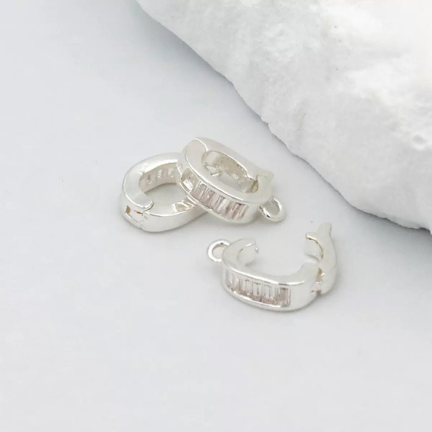 【B01】3PCS Multi-Purpose Clasp with Cord End Covers – 18K/14K Gold & Silver Plated, 10×6mm, Copper DIY Jewelry Findings