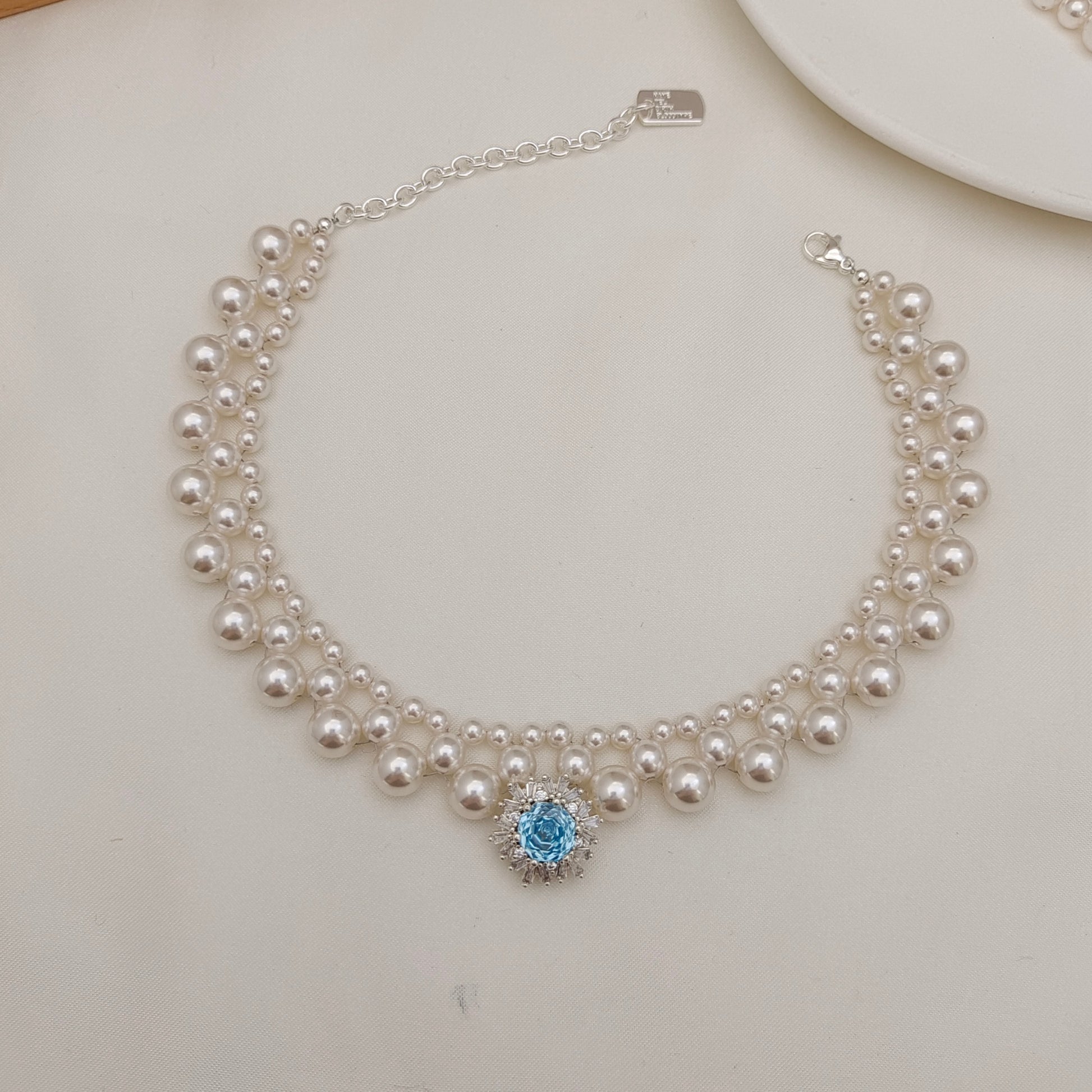 【No.162】DIY Anna Princess Necklace Kit – Snowfall Spacer, Pearl Beads & Lobster Clasp | Full Tutorial iFCraftorium