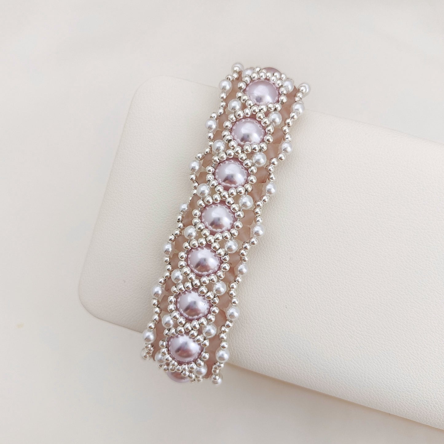 【No.166】DIY Eye of Truth Bracelet Kit – Pearls, Diamond Beads & Lobster Clasp | Full Tutorial iFCraftorium