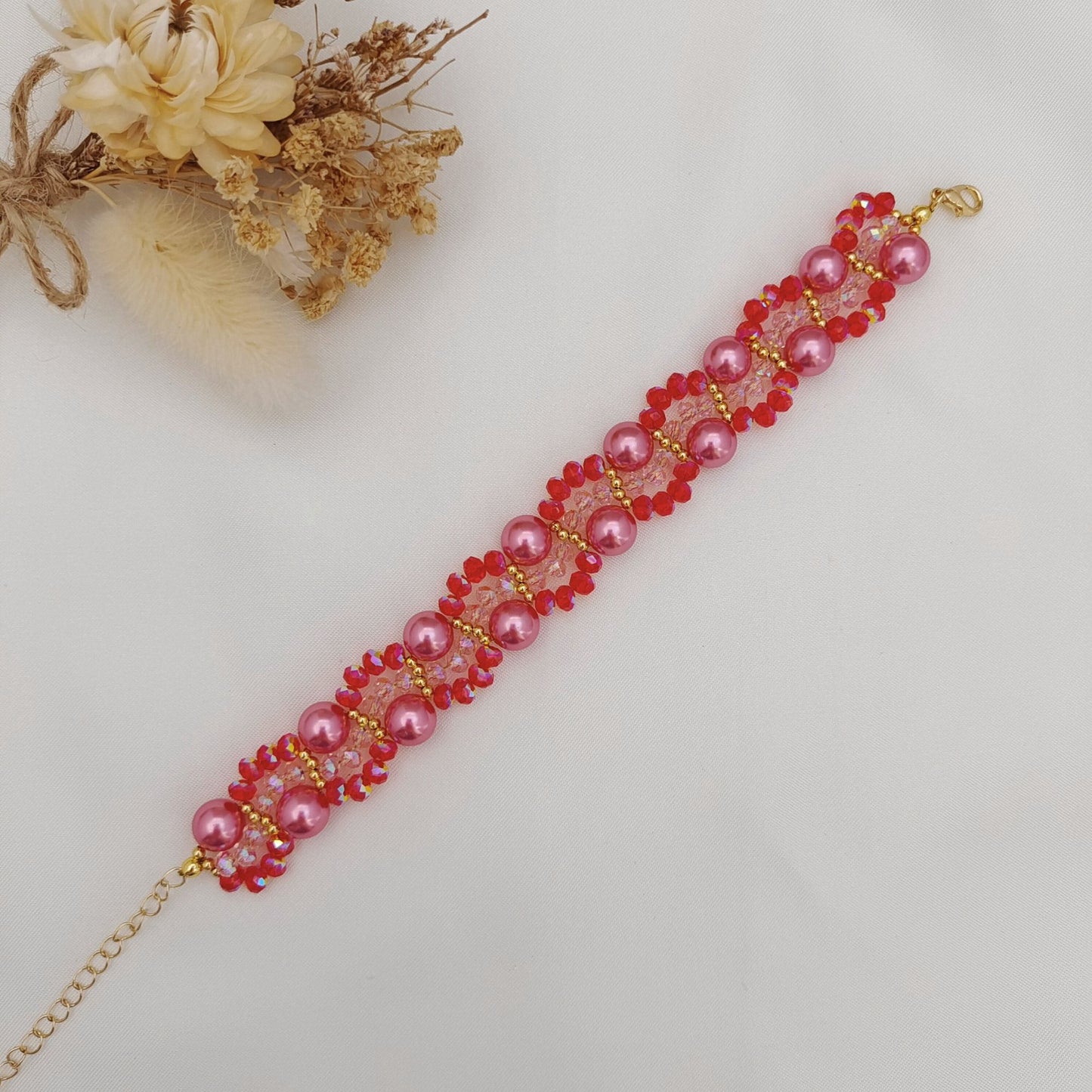 【No.145】DIY Bracelet Kit – Calm Sea Waves Pearls & Blue Beads | Full Tutorialt iFCraftorium