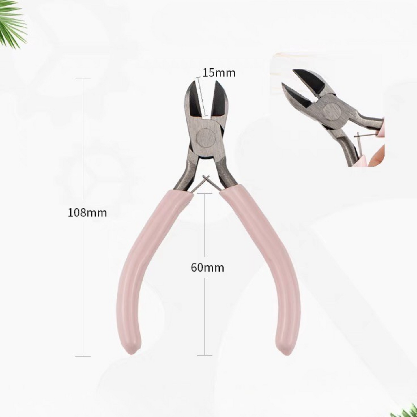 side cutter pliers size display
