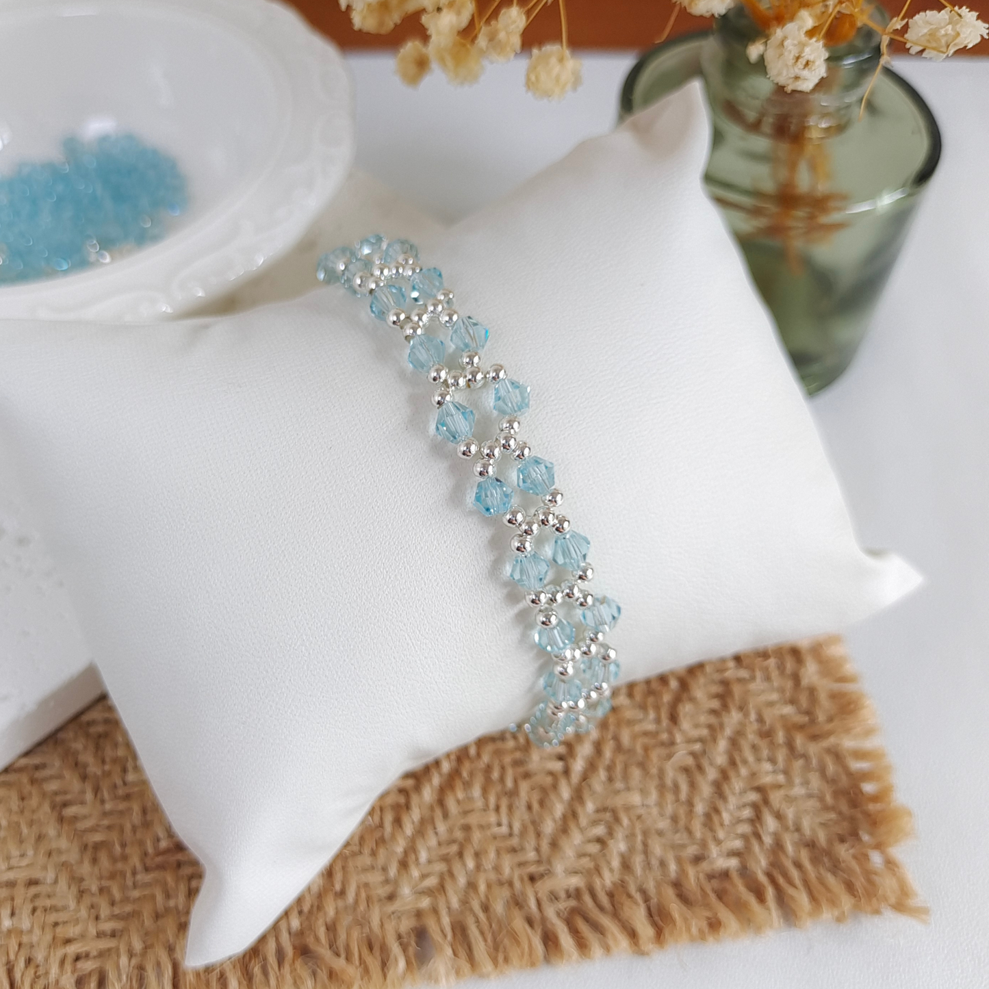 Ocean Breeze Handmade Crystal Bracelet