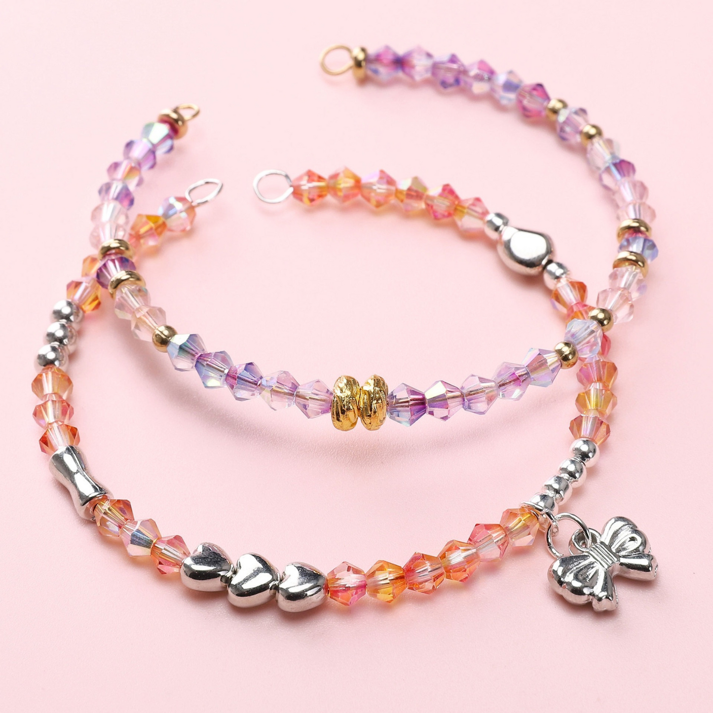 Pinky beaded bracelets
