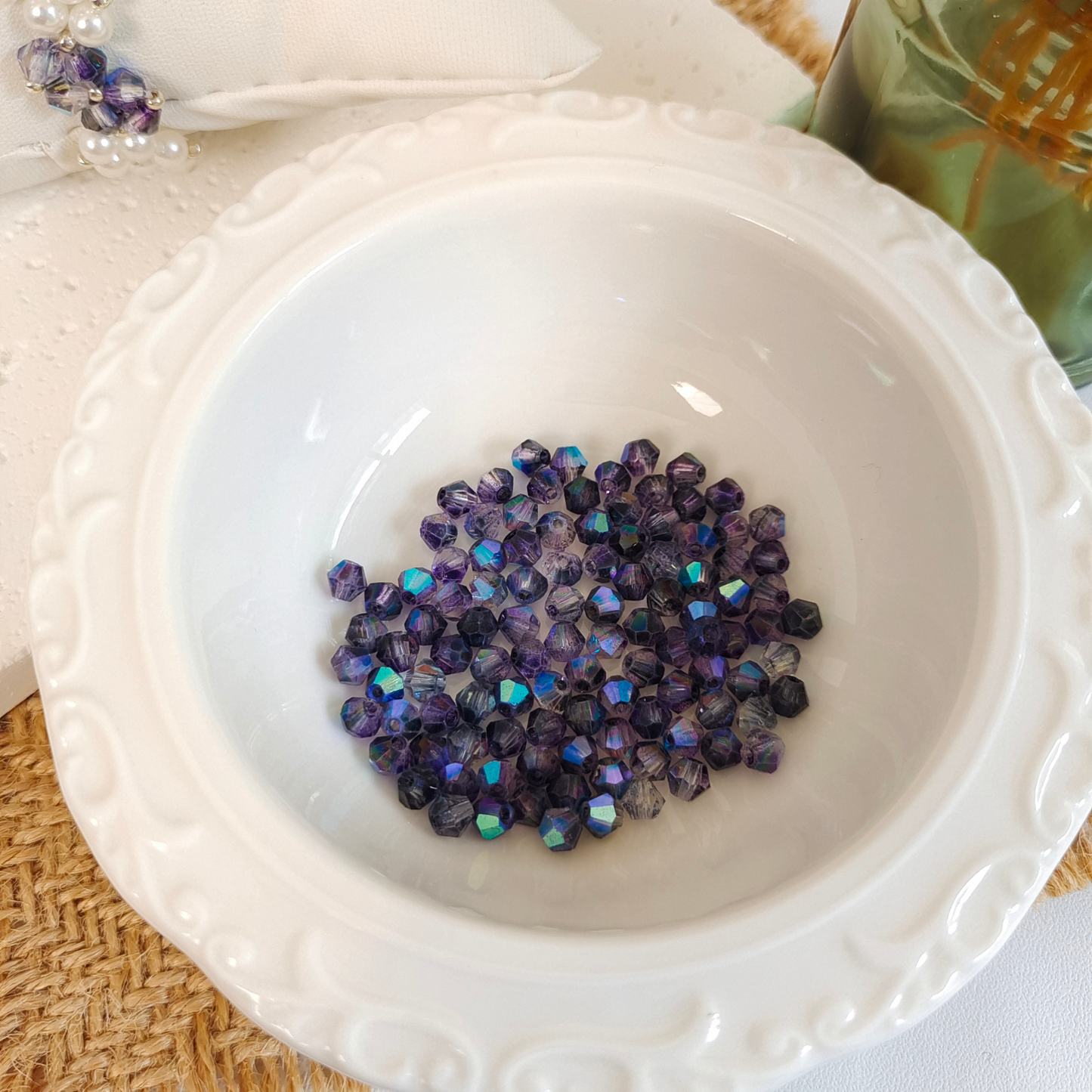 ink blue beads for beading